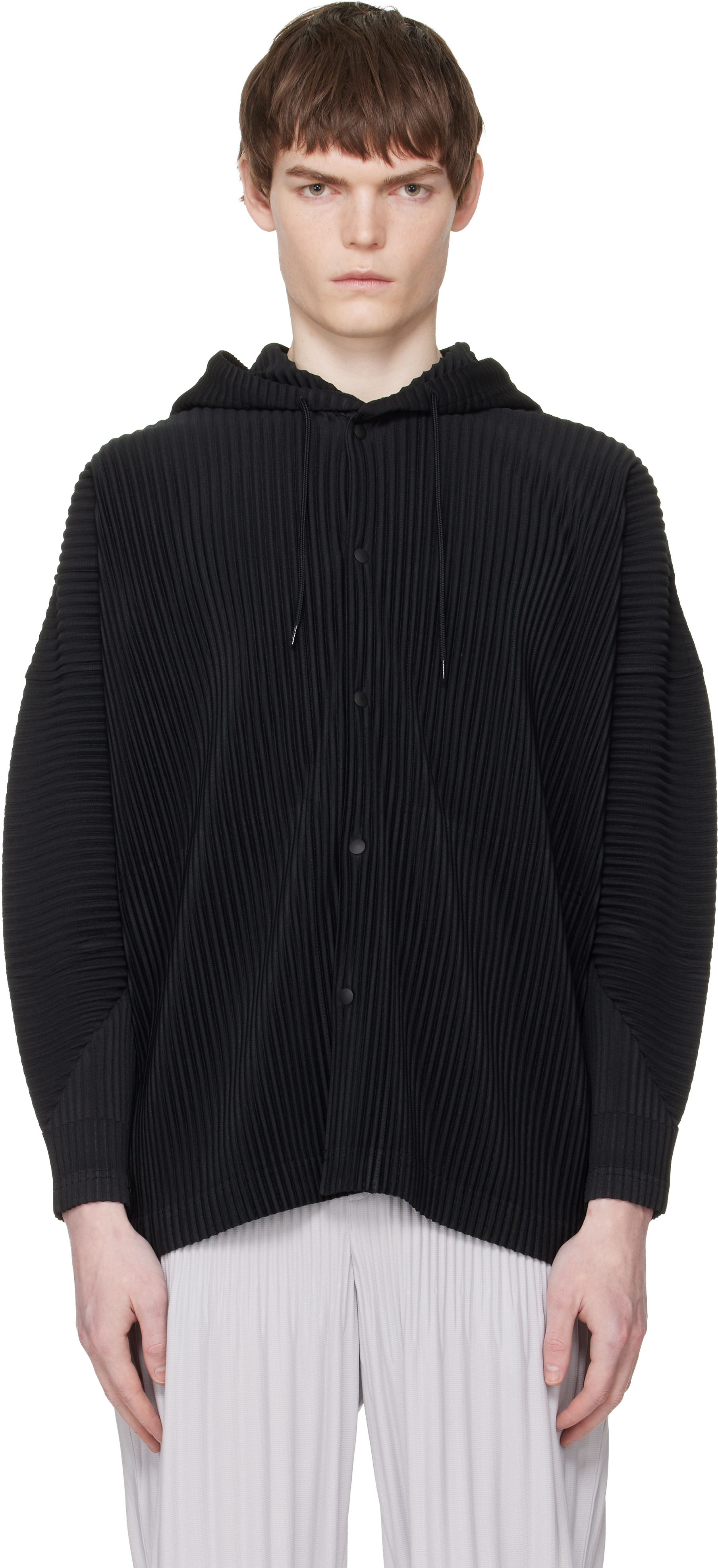 HOMME PLISSÉ ISSEY MIYAKE: Black Monthly Colors February Hoodie