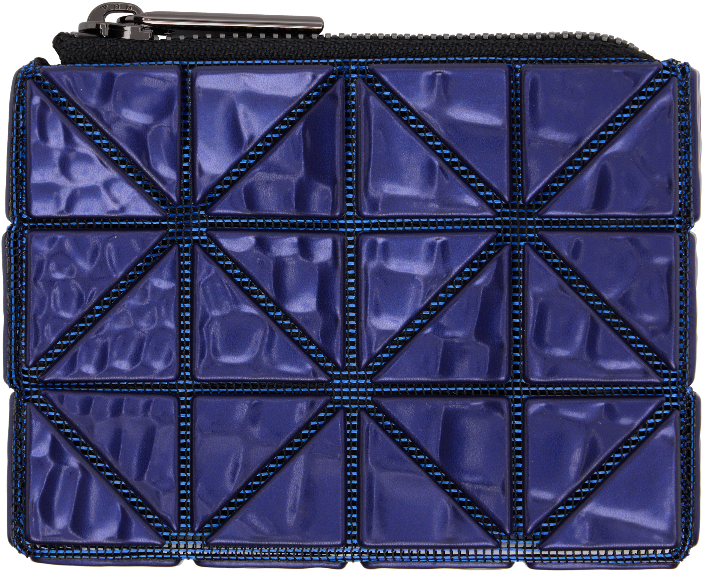 BAO BAO ISSEY MIYAKE: Blue Cassette Wallet | SSENSE