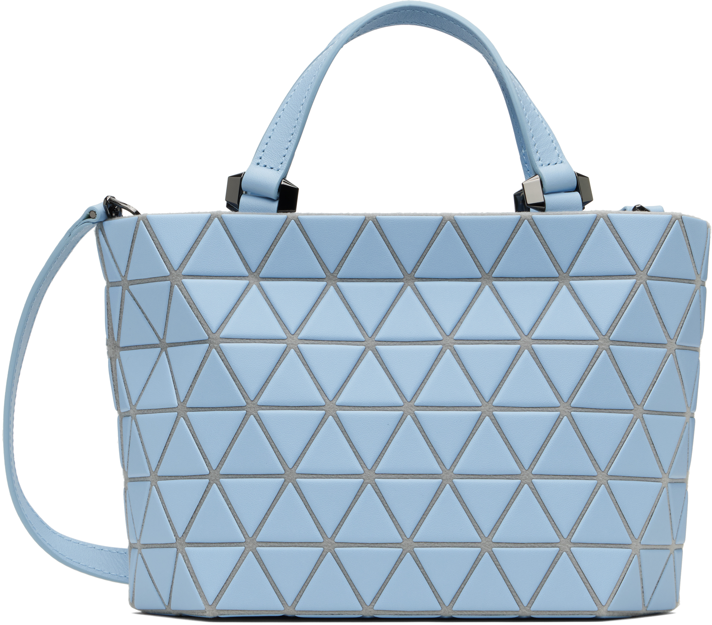 BAO BAO ISSEY MIYAKE: Blue Crystal Matte Bag | SSENSE