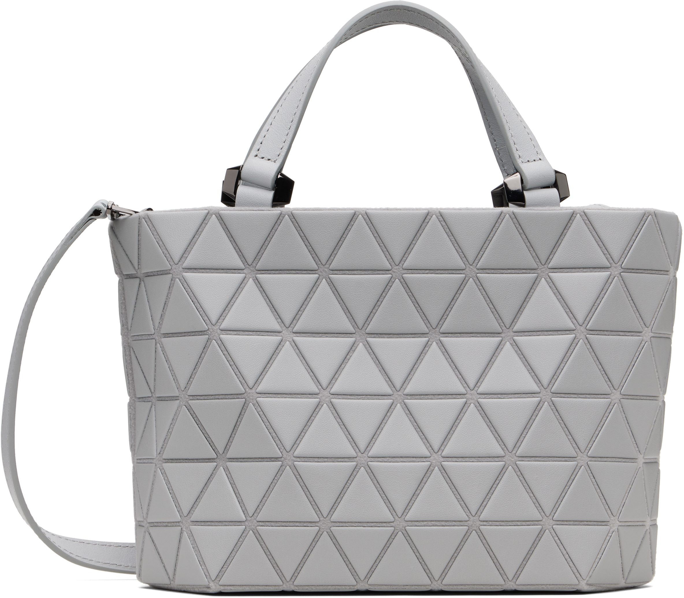 BAO BAO ISSEY MIYAKE: Gray Crystal Matte Bag | SSENSE