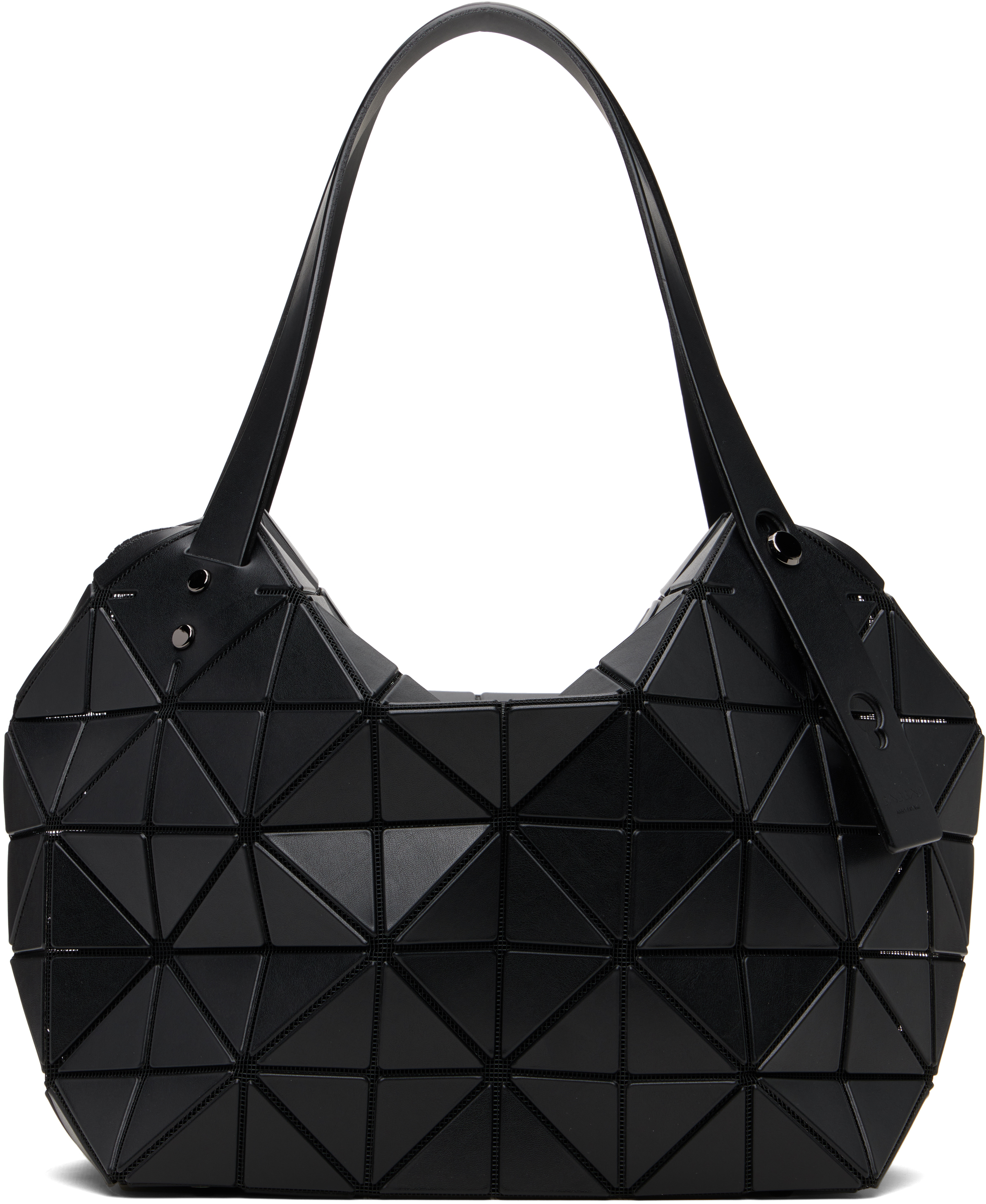 BAO BAO ISSEY MIYAKE: Black Boston Hand Bag | SSENSE