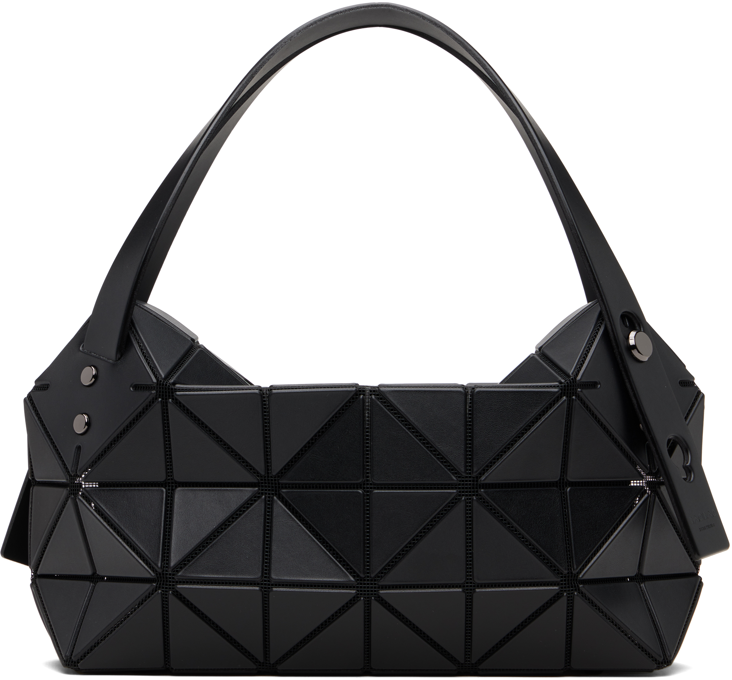 BAO BAO ISSEY MIYAKE: Black Boston Small Hand Bag | SSENSE