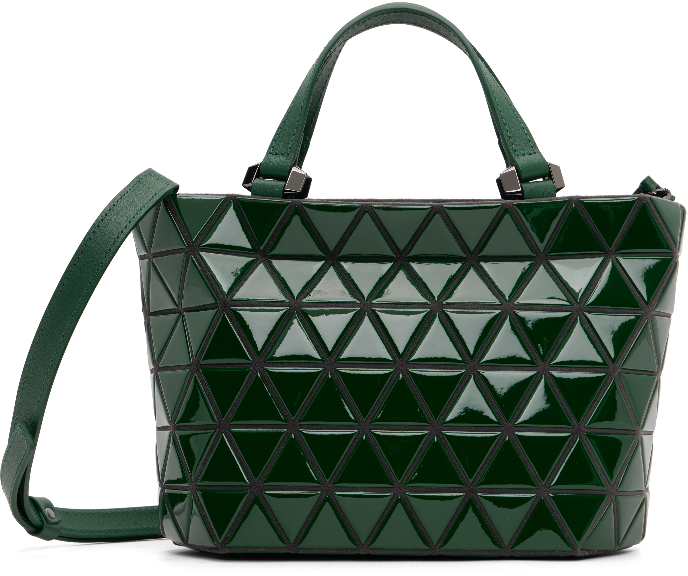 Green Crystal Gloss Bag by BAO BAO ISSEY MIYAKE on Sale