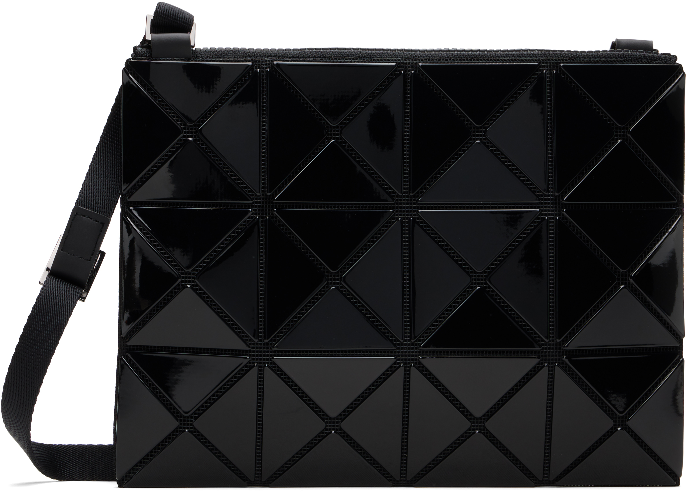 BAO BAO ISSEY MIYAKE: Black Lucent Bag | SSENSE