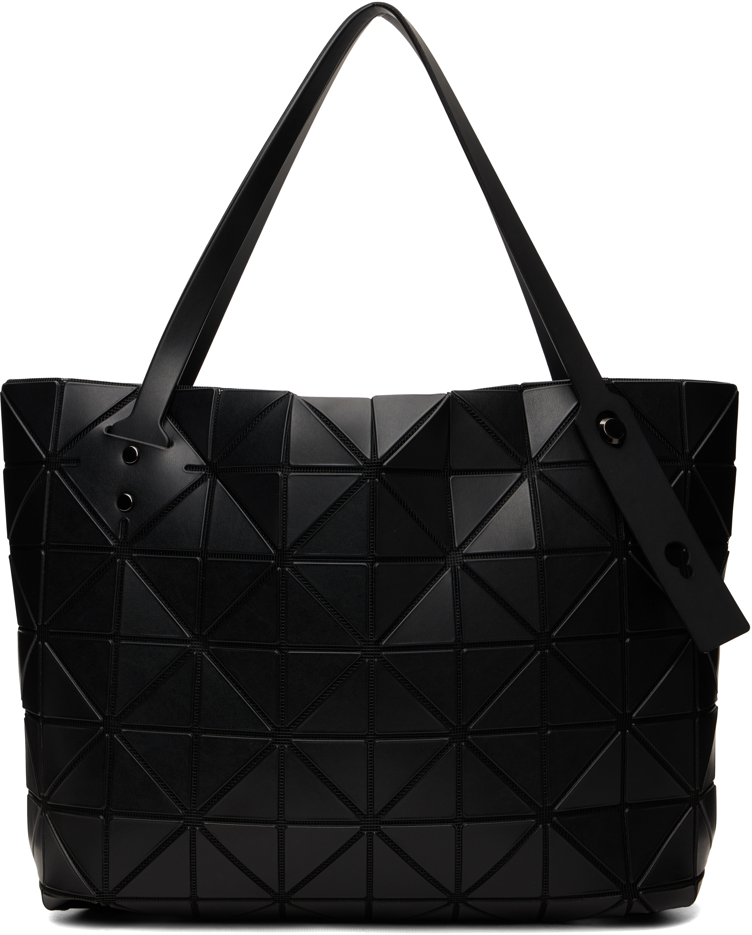 BAO BAO ISSEY MIYAKE: Black Rock Matte Bag | SSENSE