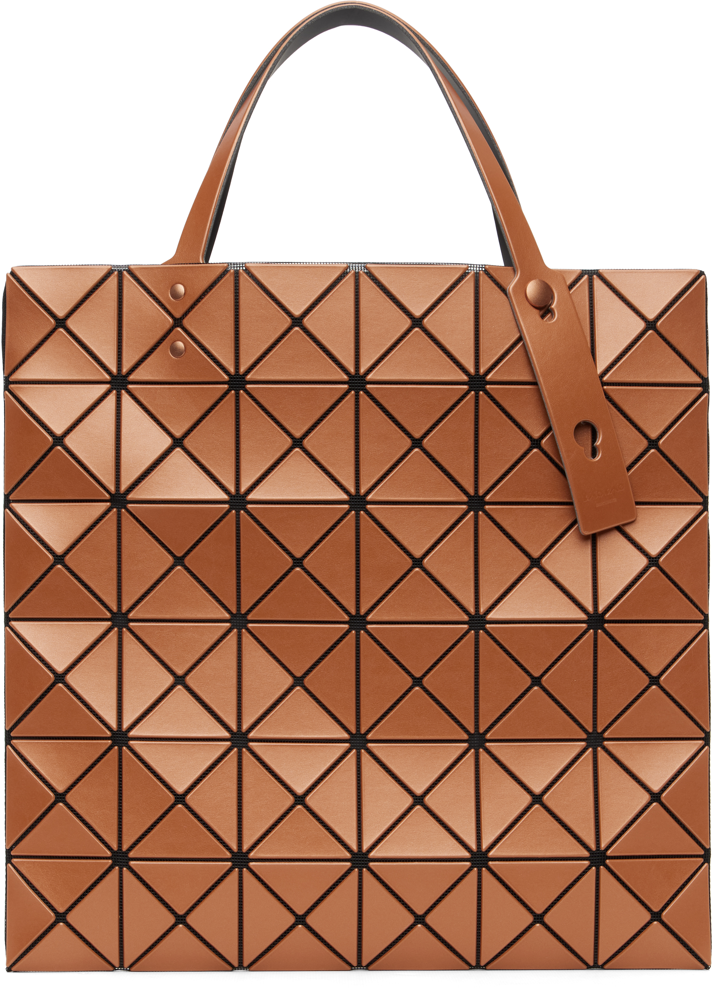 BAO BAO ISSEY MIYAKE: Orange Lucent Metallic Tote | SSENSE
