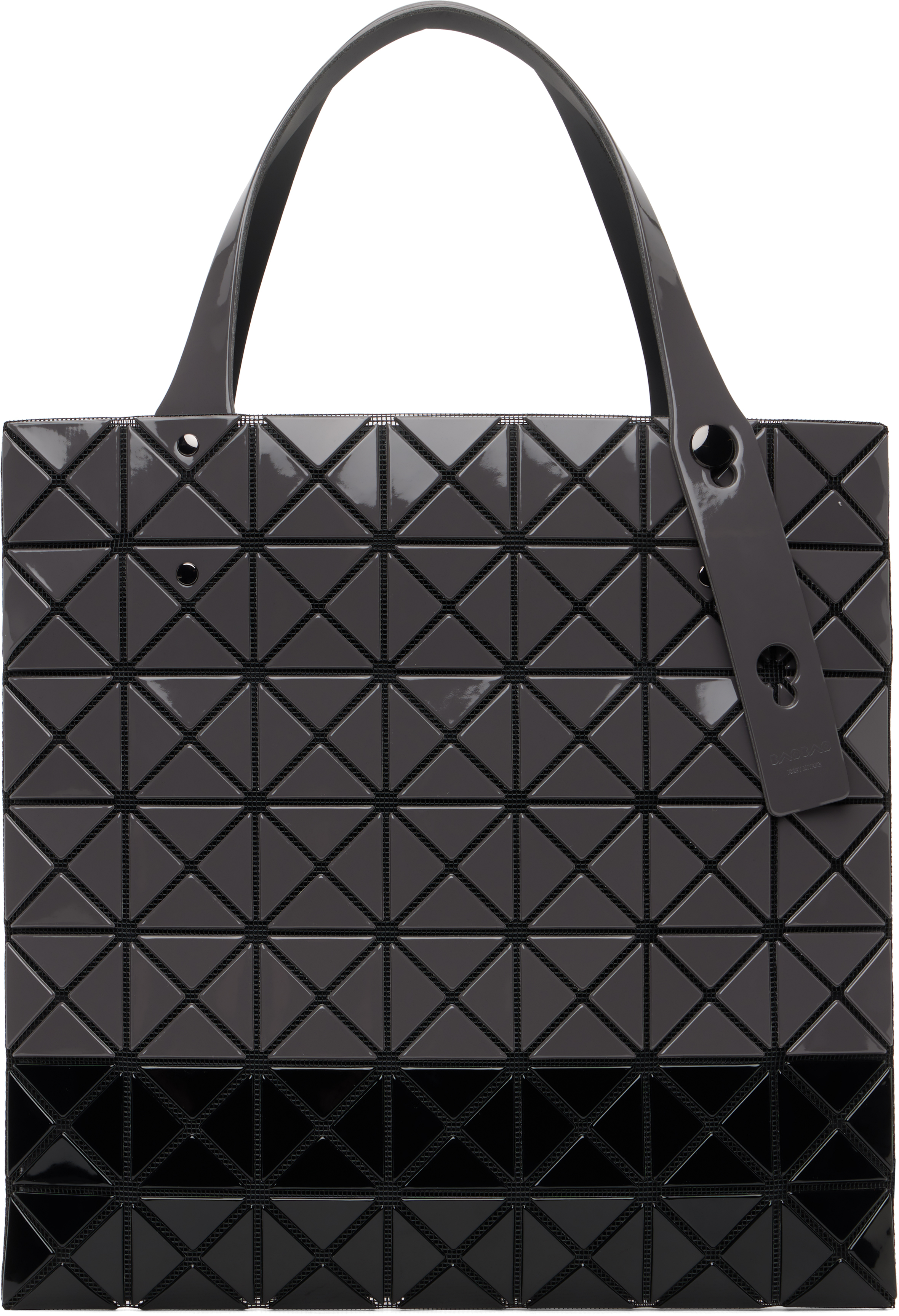バッグ BAO BAO ISSEY MIYAKE PRISM BI-COLOR BAO BAO ISSEY MIYAKE: Gray Prism Bi-Color Tote | SSENSE