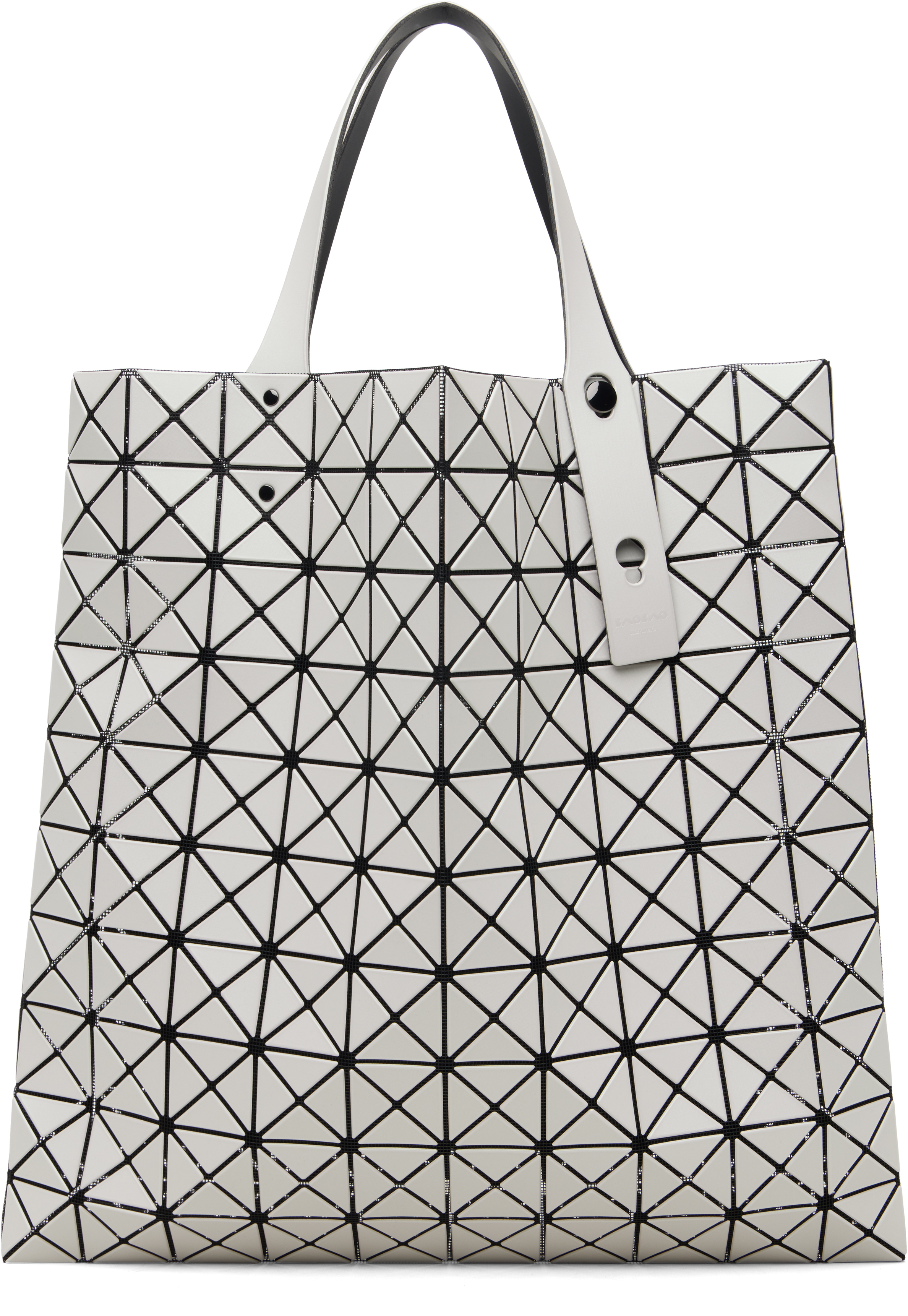 BAO BAO ISSEY MIYAKE: White Prism Matte-2 Tote | SSENSE