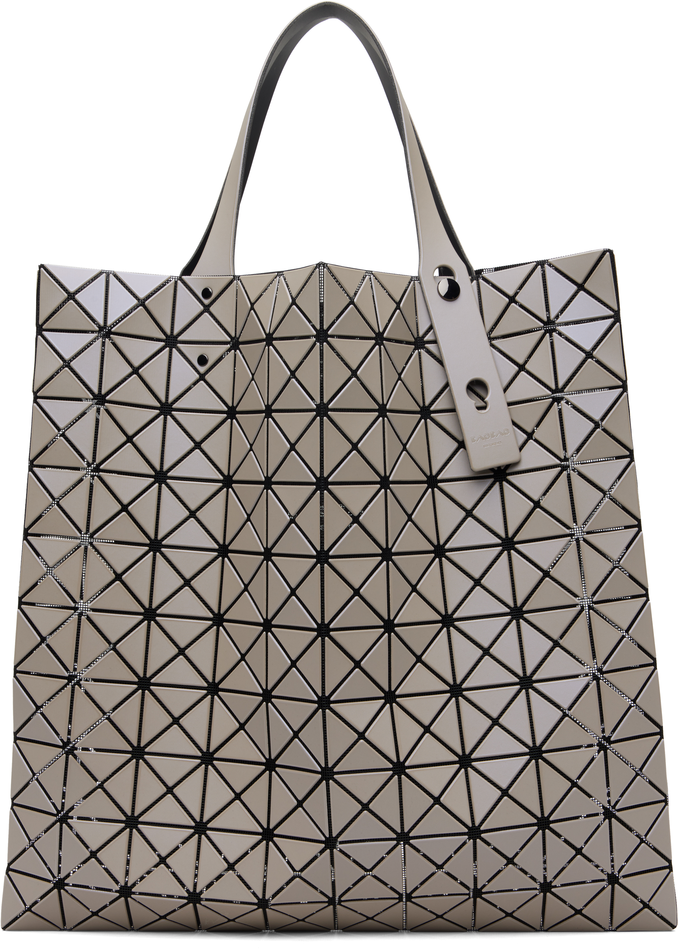 BAO BAO ISSEY MIYAKE: Gray Prism Matte-2 Tote | SSENSE