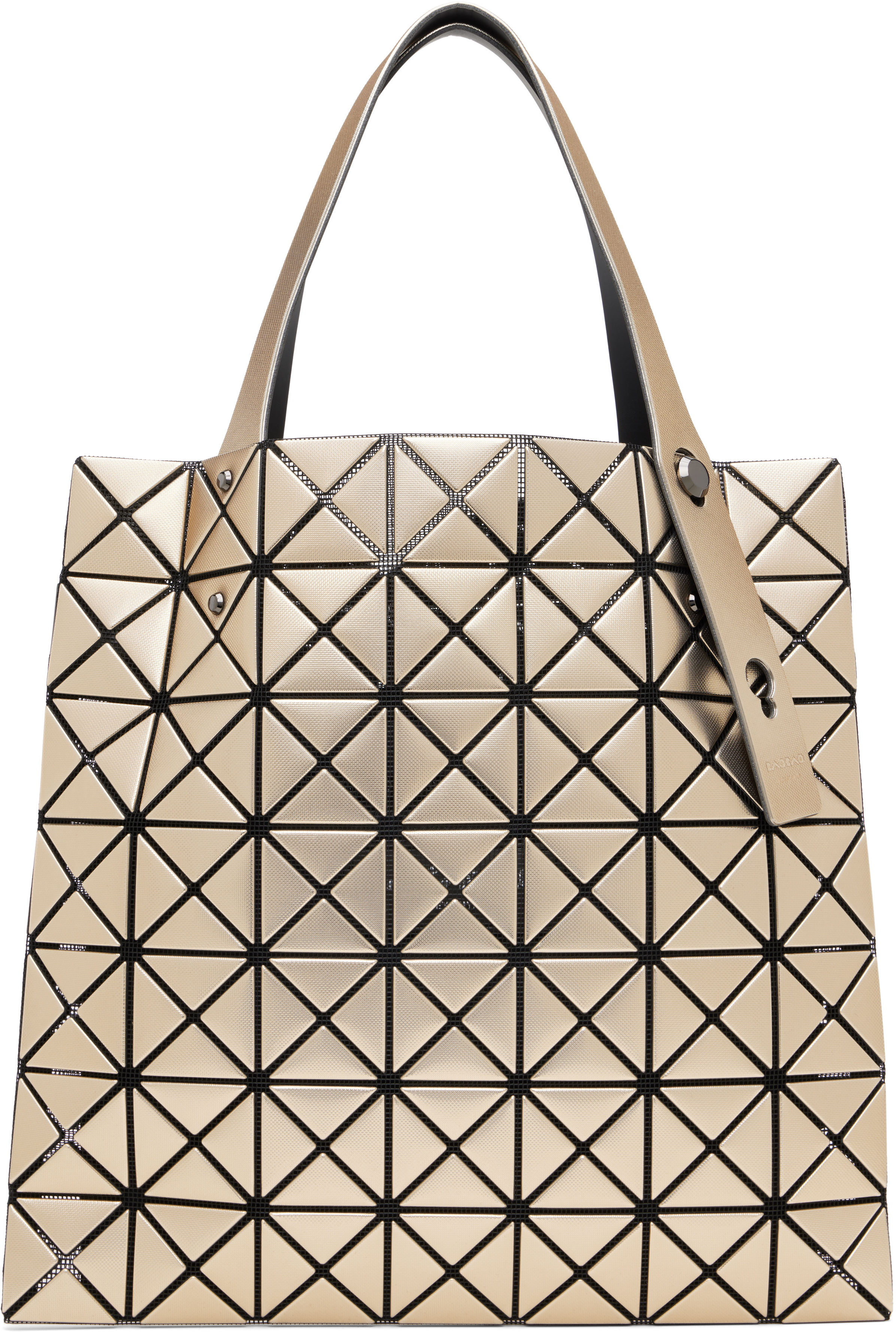 BAO BAO ISSEY MIYAKE: Gold Platinum Tote | SSENSE Canada
