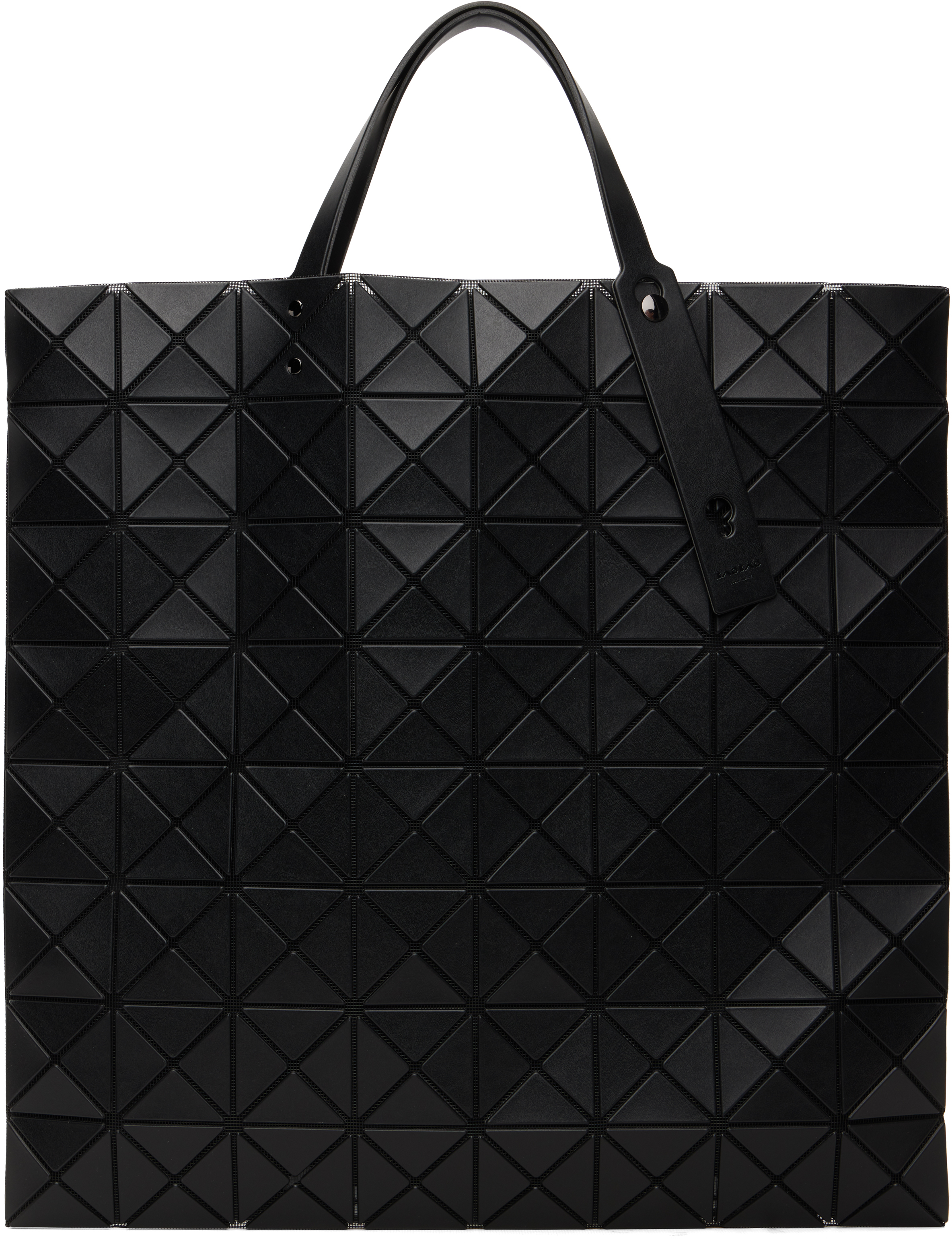 BAO BAO ISSEY MIYAKE: Black Lucent Tote | SSENSE