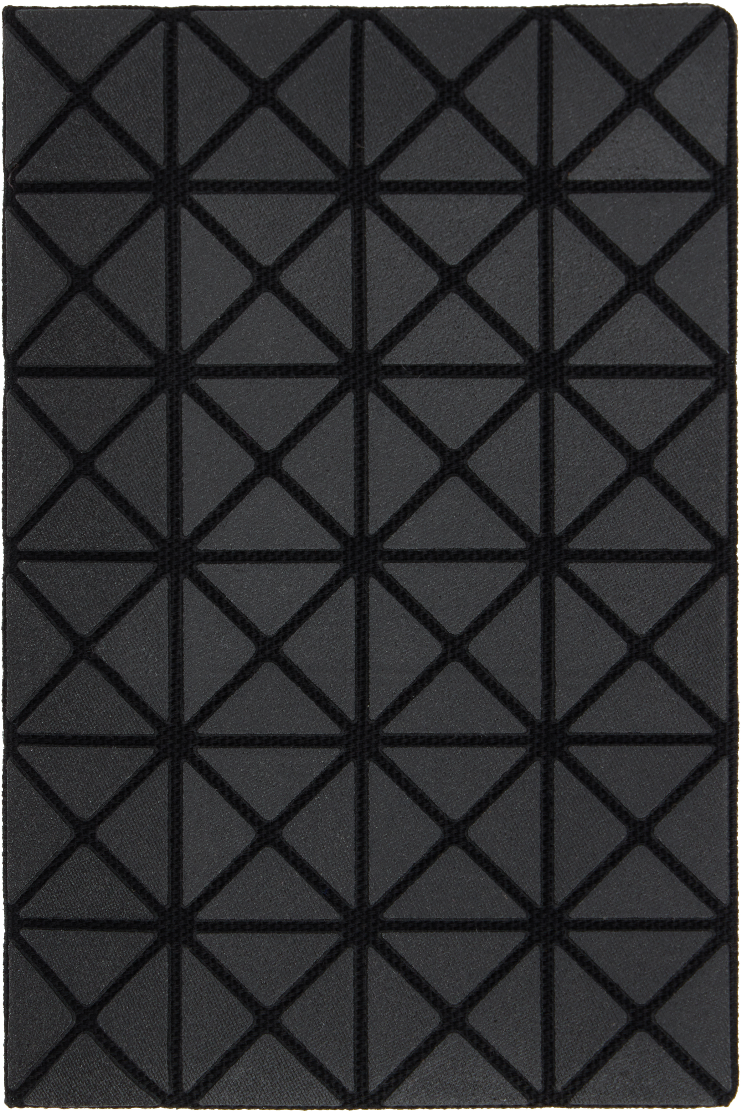 BAO BAO ISSEY MIYAKE: Black Oyster Card Holder | SSENSE