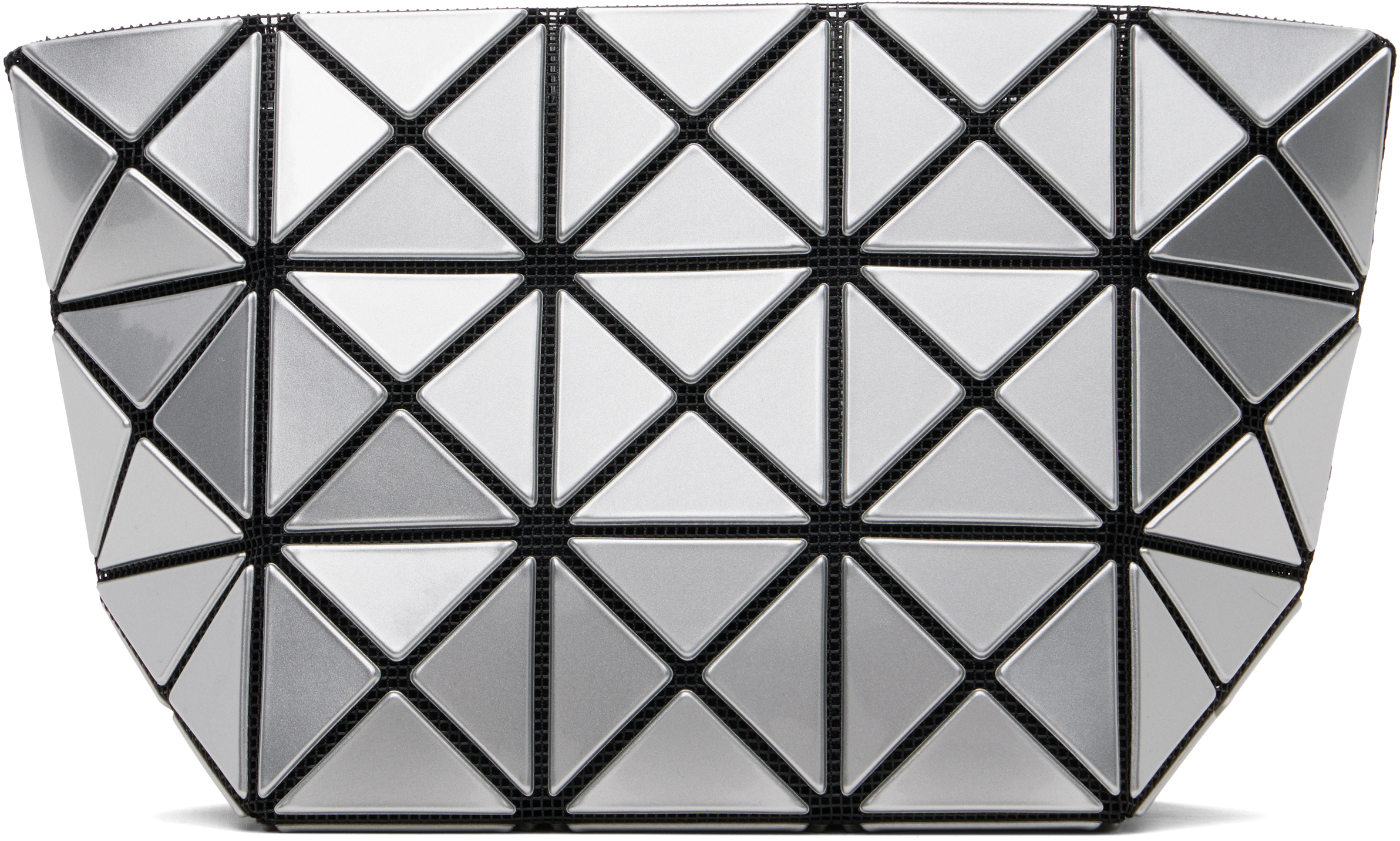 BAO BAO ISSEY MIYAKE PRISM ポーチ⭐︎シルバー BAO BAO ISSEY MIYAKE: Silver Prism Pouch | SSENSE