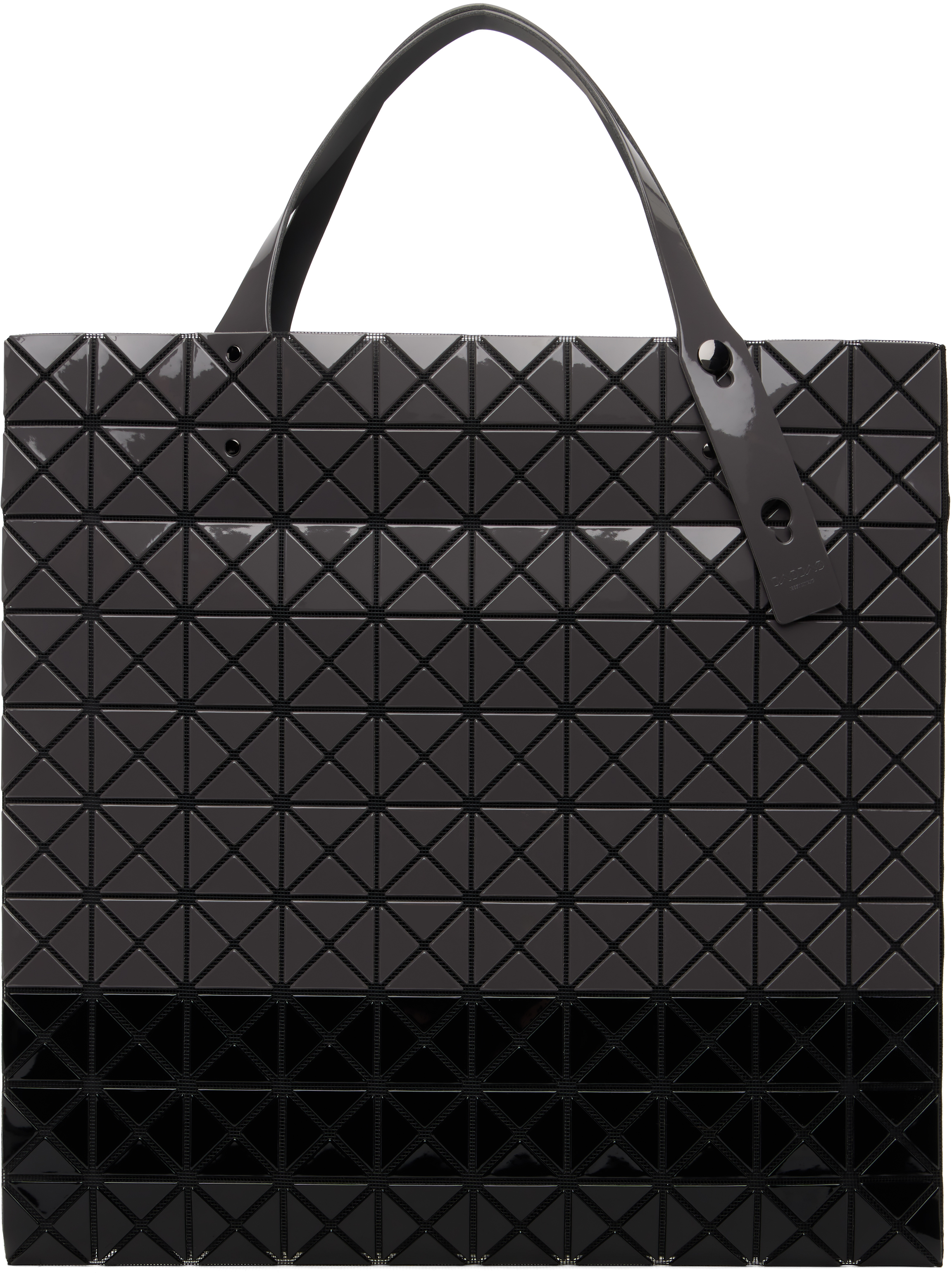 BAO BAO ISSEY MIYAKE: Gray Prism Bi-Color Tote | SSENSE