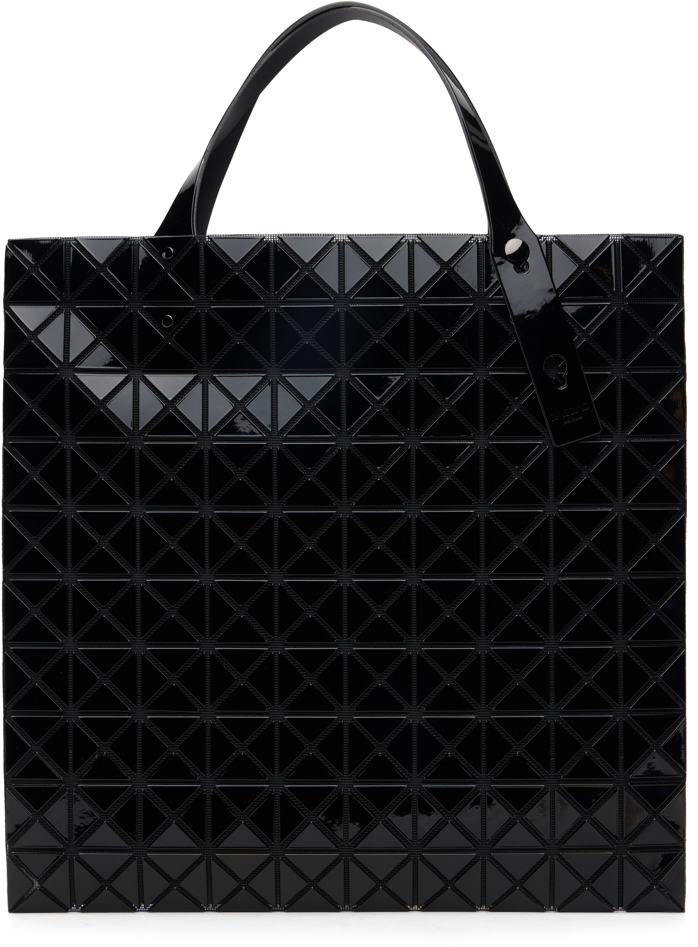 BAO BAO ISSEY MIYAKE: Black Prism Tote | SSENSE Canada