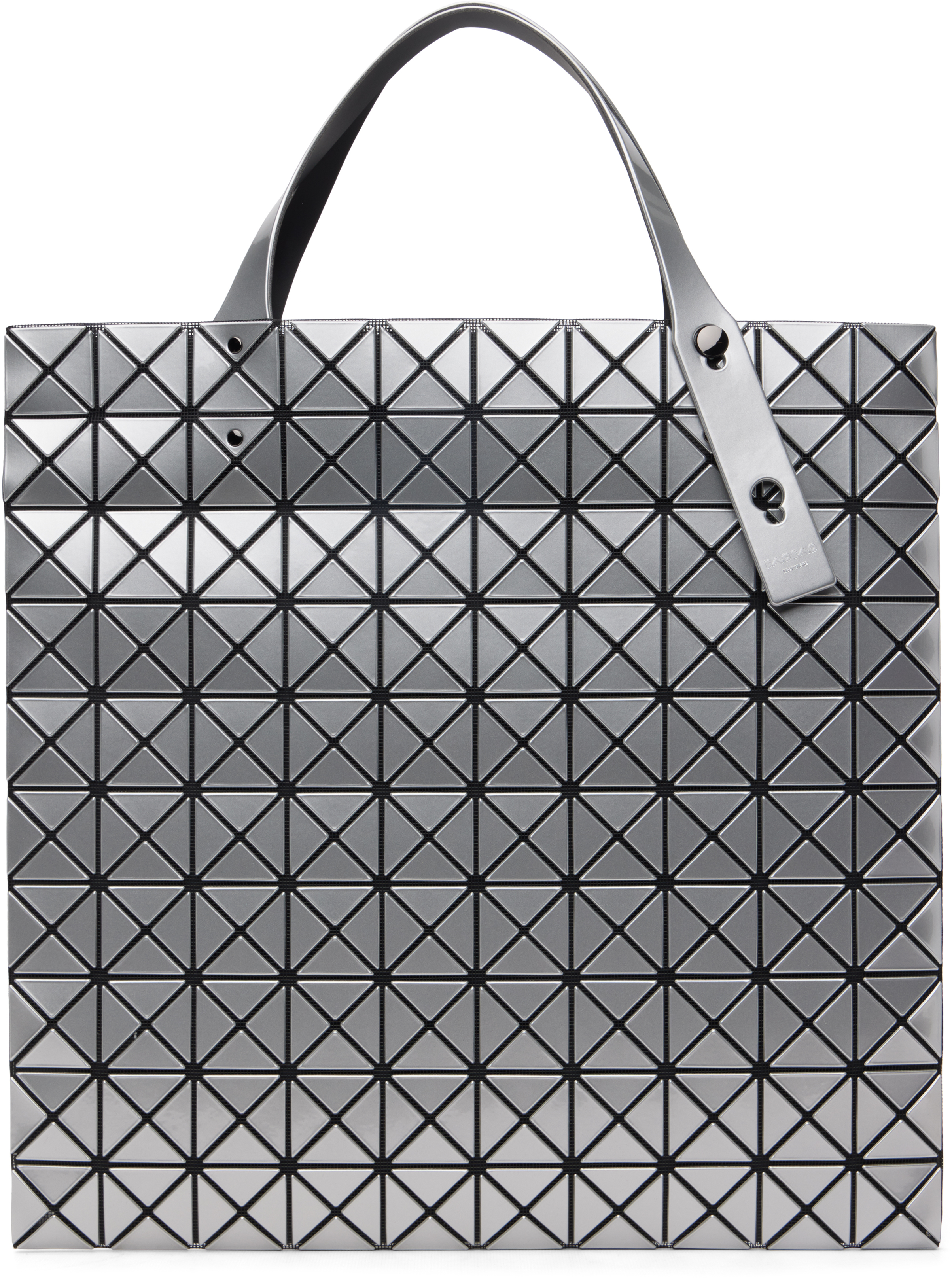 BAO BAO ISSEY MIYAKE: Silver Prism Tote | SSENSE Canada