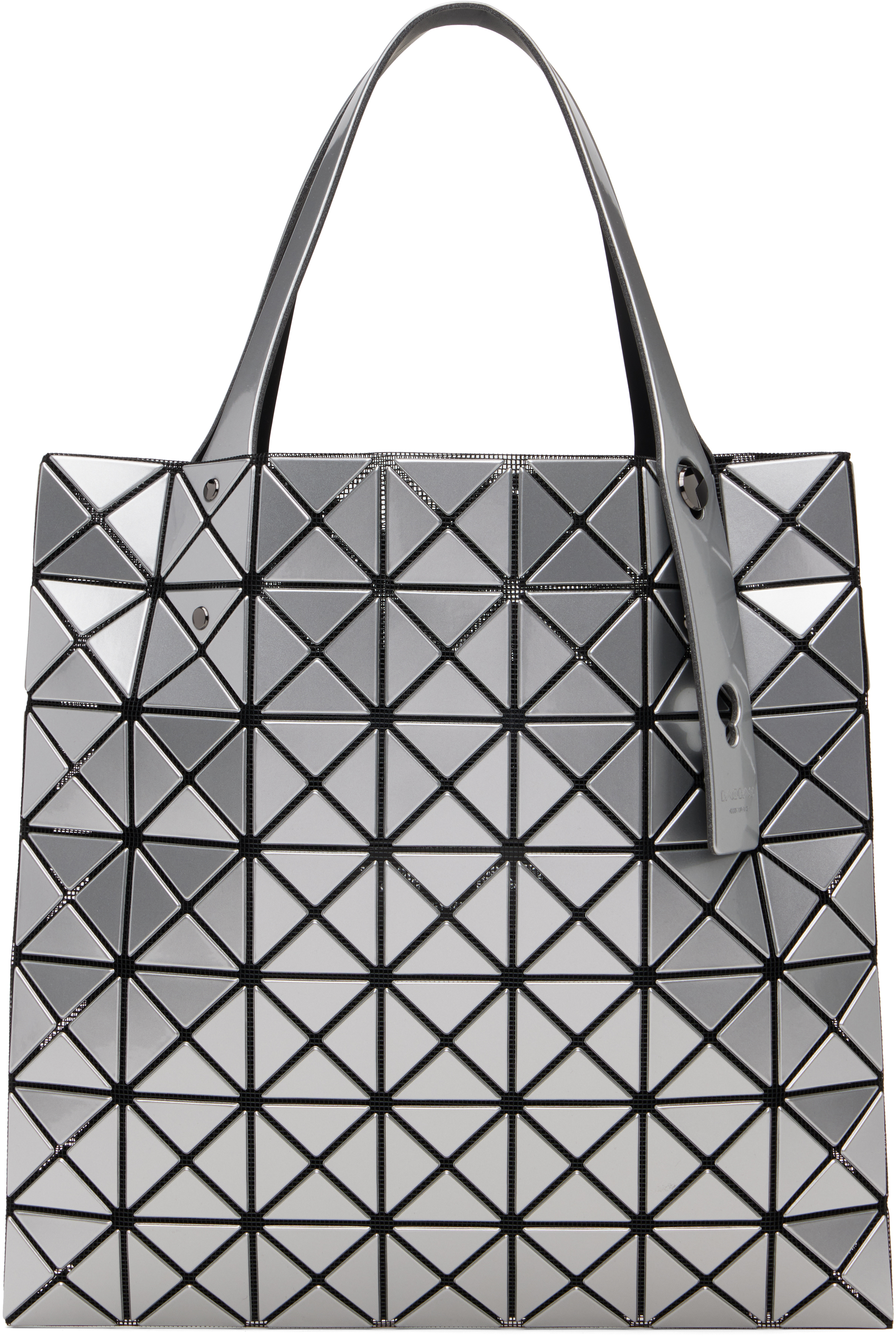 BAO BAO ISSEY MIYAKE: Silver Prism Basics Tote | SSENSE
