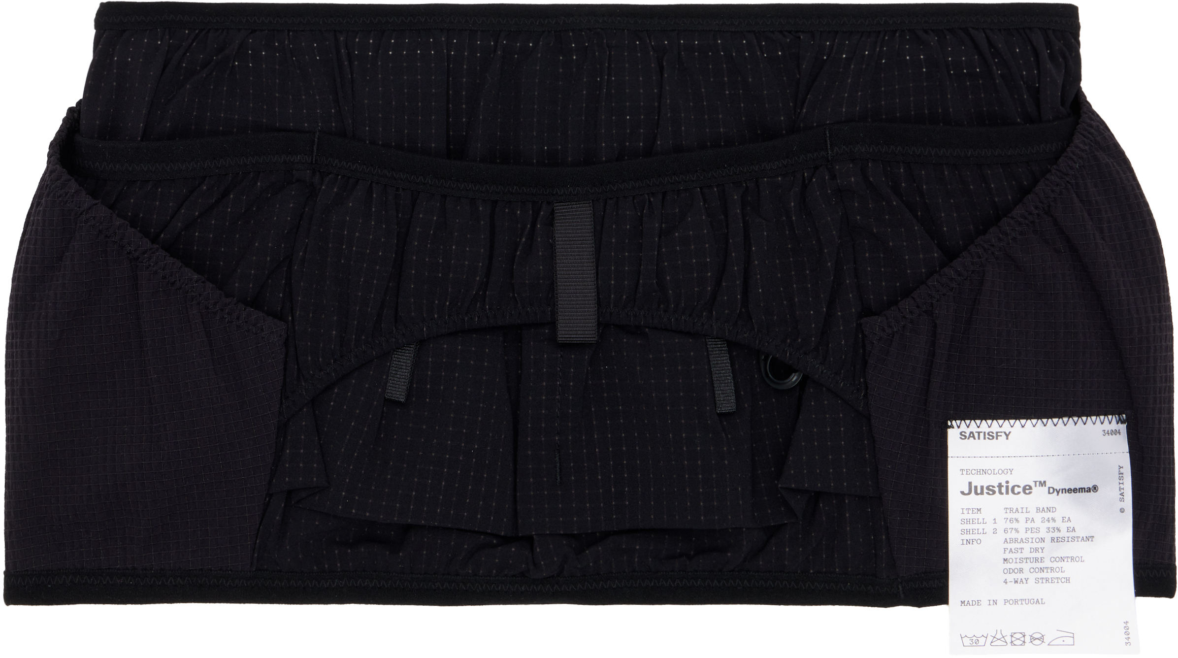 Satisfy: Black Justice Dyneema Trail Band Belt | SSENSE Canada