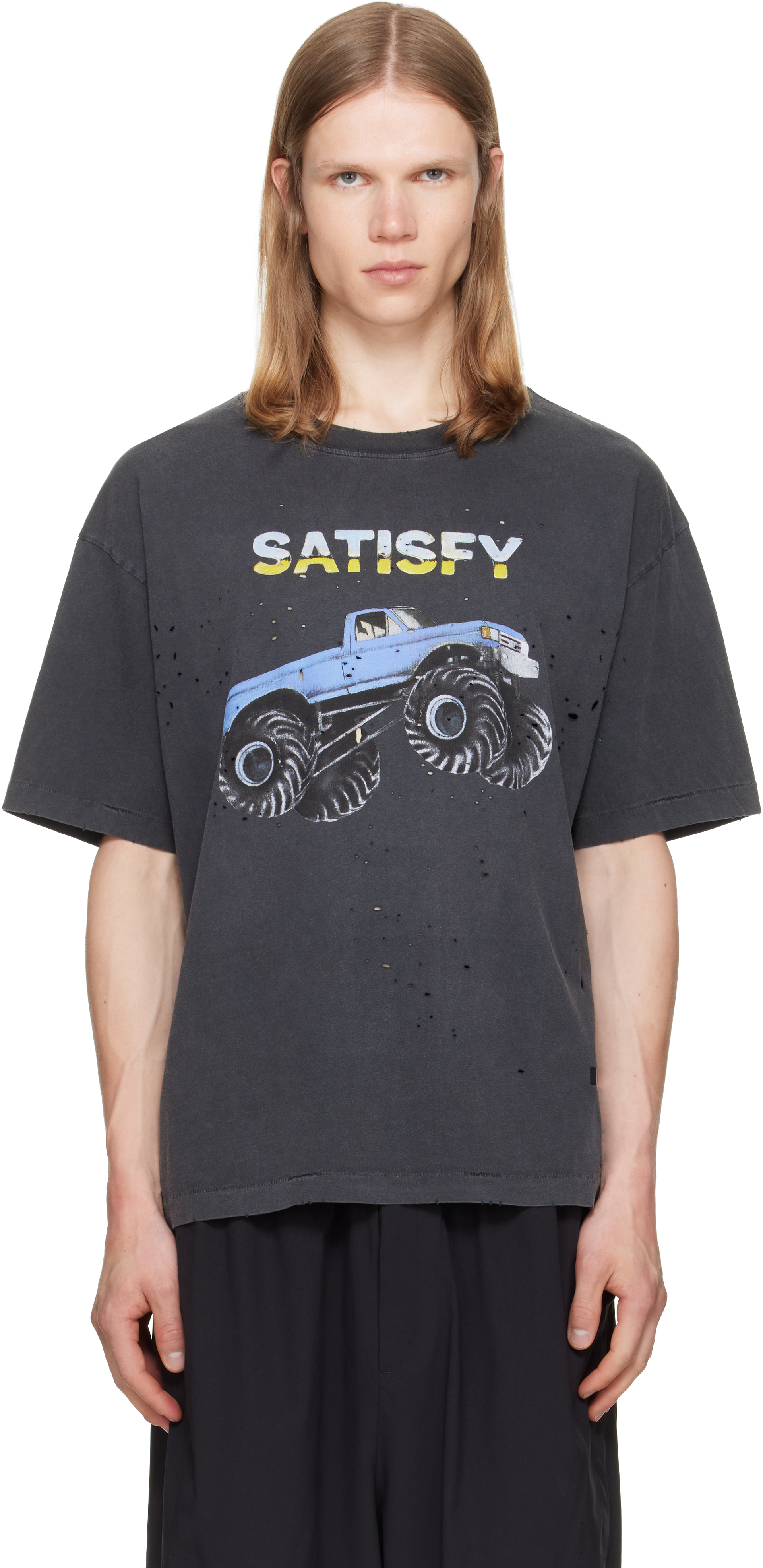 新品未使用 Lサイズ SATISFY MothTech T-Shirt Satisfy: Gray MothTech T‑shirt | SSENSE Canada