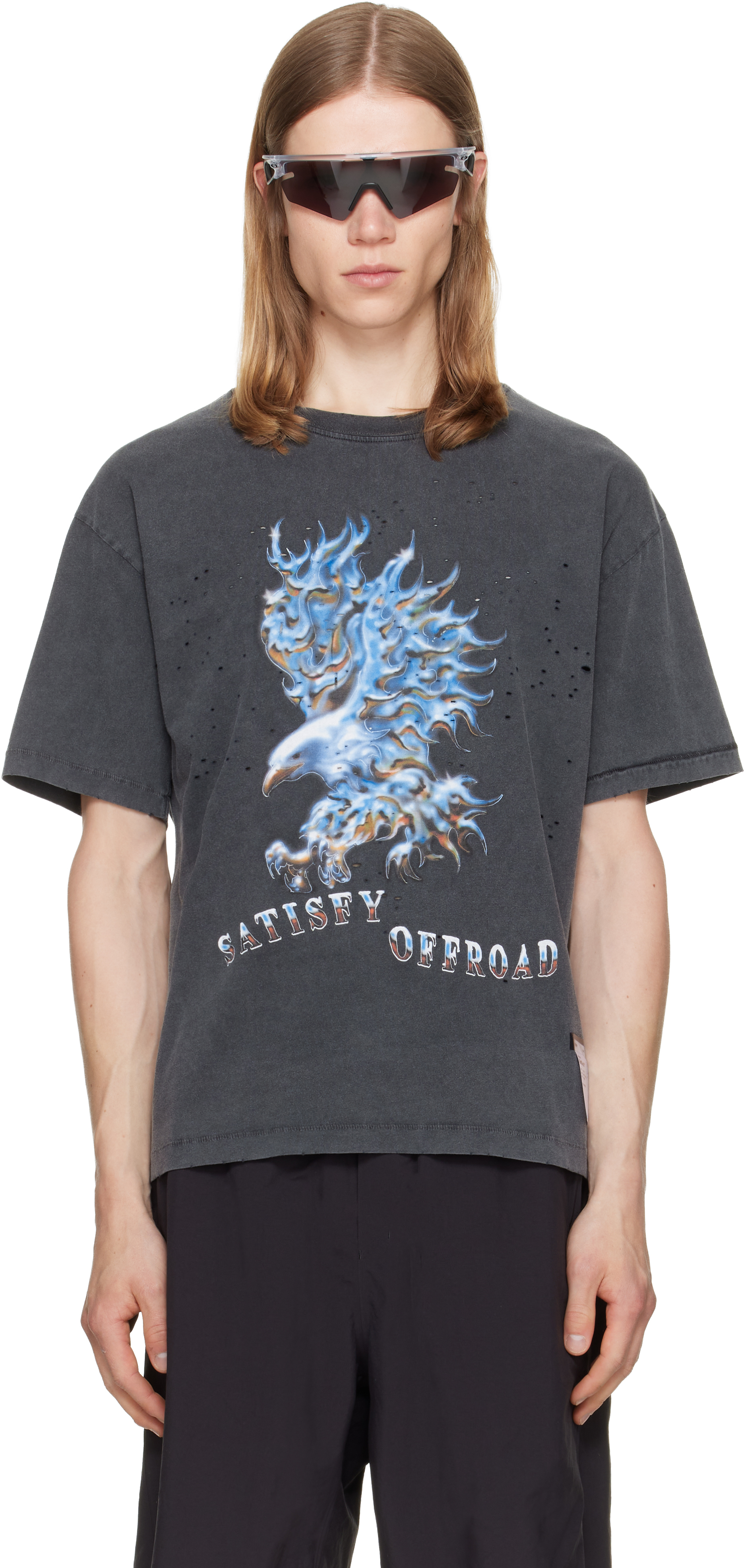 Satisfy: Gray MothTech T‑shirt | SSENSE Canada