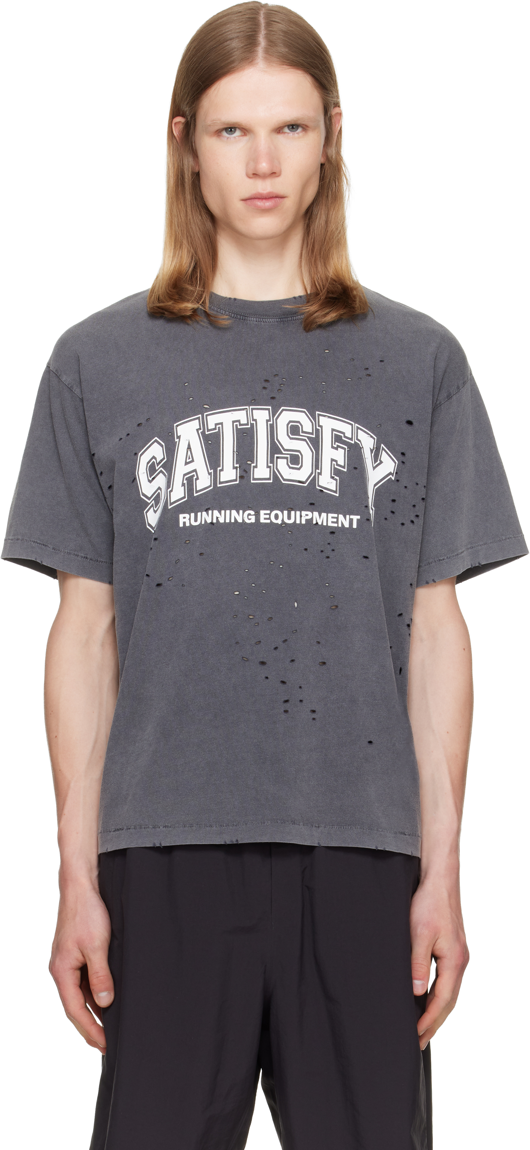 Gray MothTech T‑shirt by Satisfy on Sale