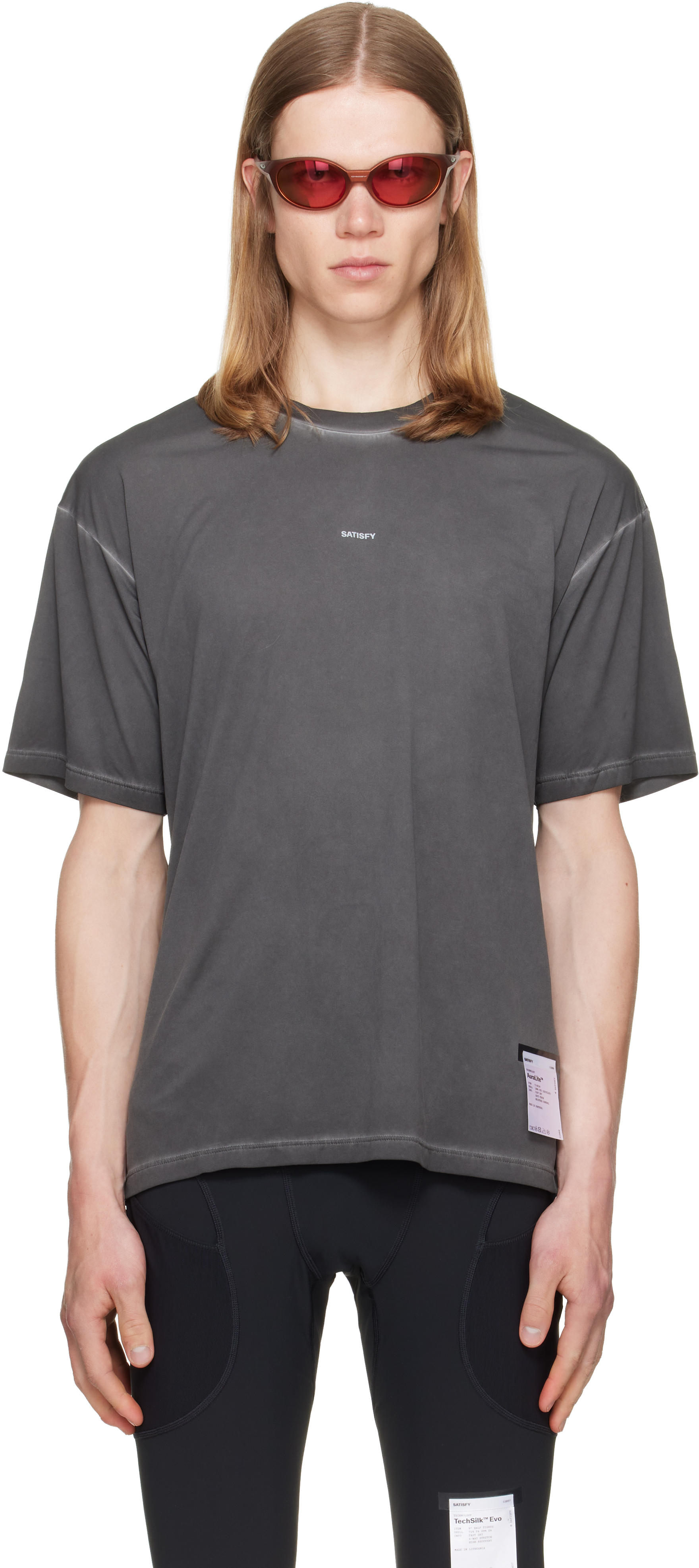 SATISFY グレー 長袖Tシャツ サイズ2 Satisfy: グレー AuraLite Tシャツ | SSENSE 日本