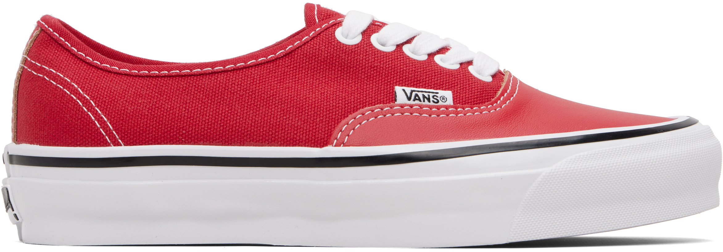 Vans: Red OTW Authentic 44 Siped Vibram Sneakers | SSENSE Canada