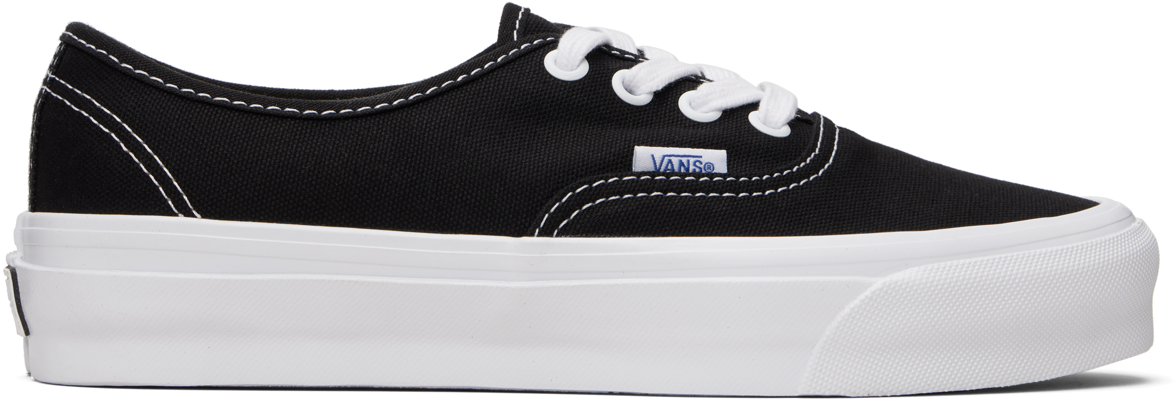 Vans: Black & White LX Authentic Reissue 44 Sneakers | SSENSE