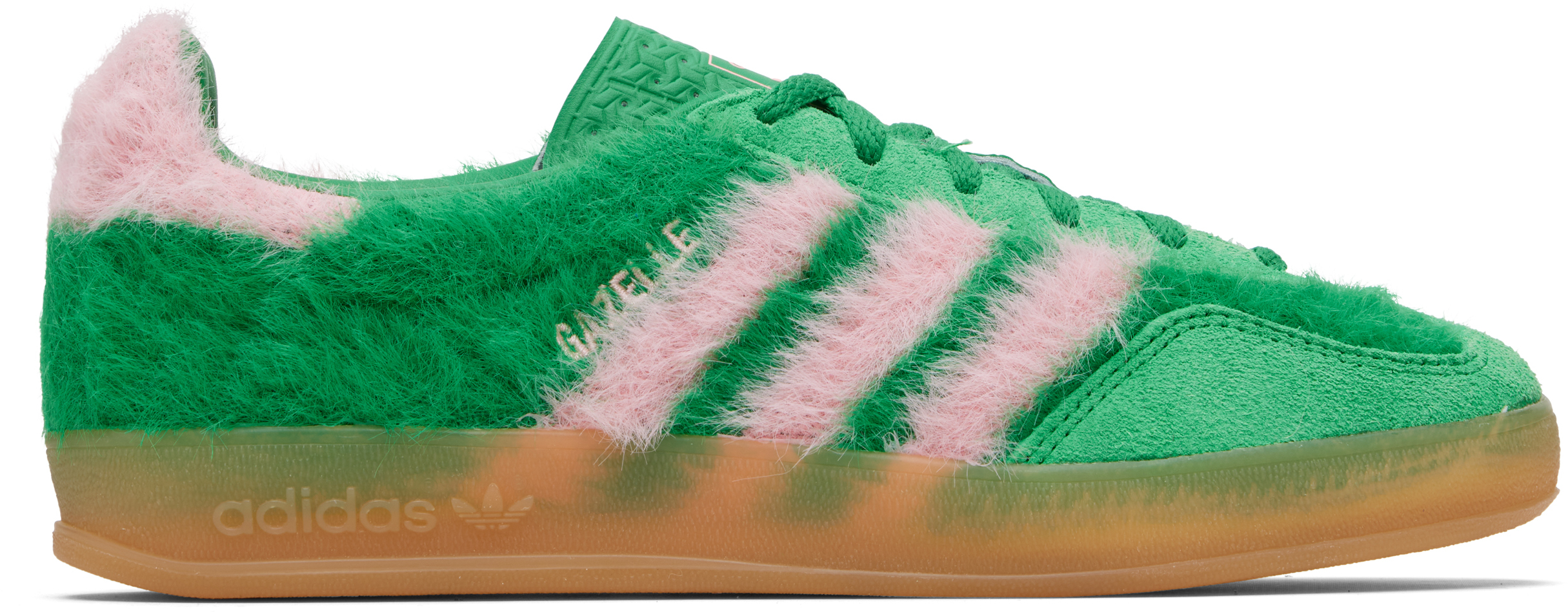 adidas Originals: Green Gazelle Indoor Sneakers | SSENSE