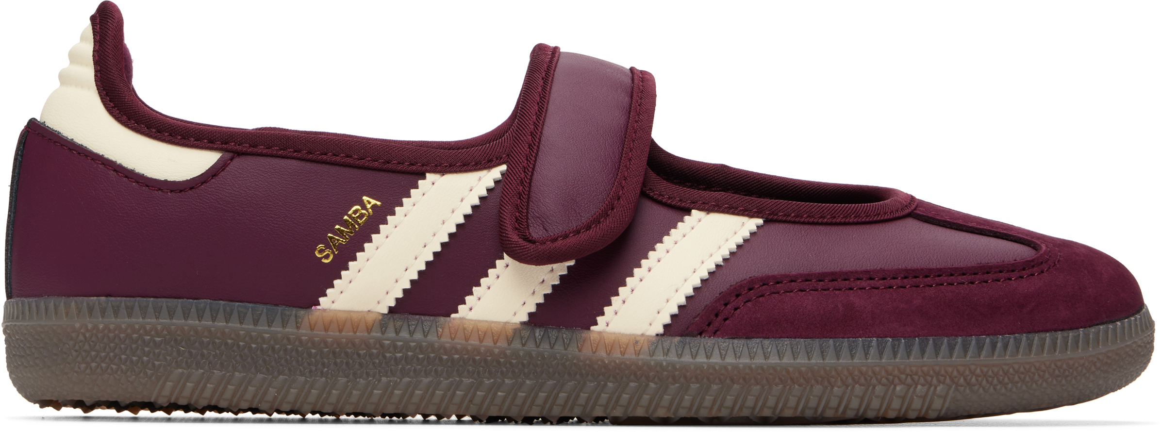 adidas Originals: Burgundy Samba Jane Sneakers | SSENSE
