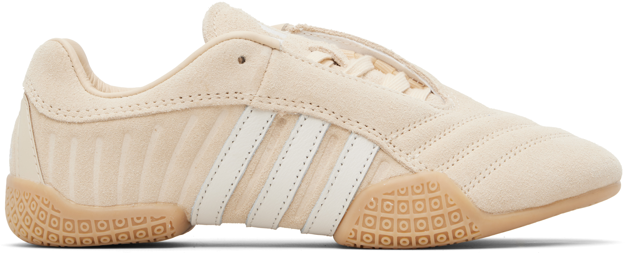 adidas gazelle silver green womens ADIDAS OZMILLEN Size 13 White Beige Mesh Chunky Sneakers main image 0
