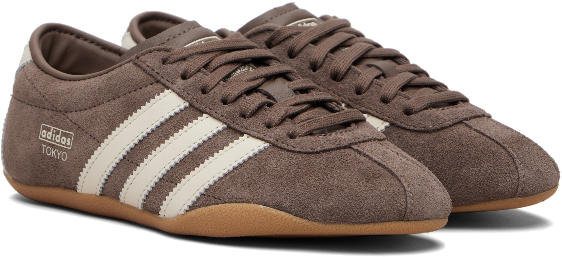 Adidas Originals Brown Tokyo Sneakers In Gray