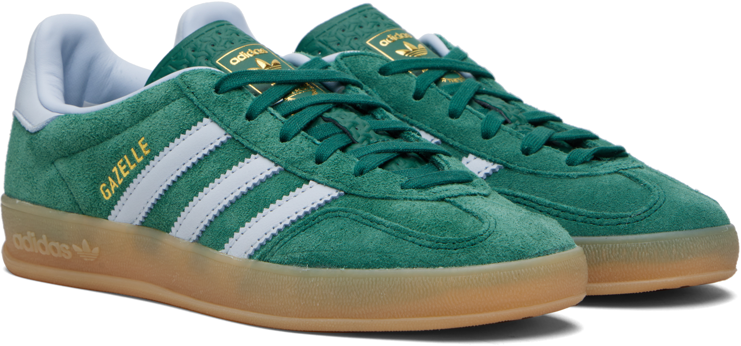 Adidas Originals Green Gazelle Indoor Sneakers In Green