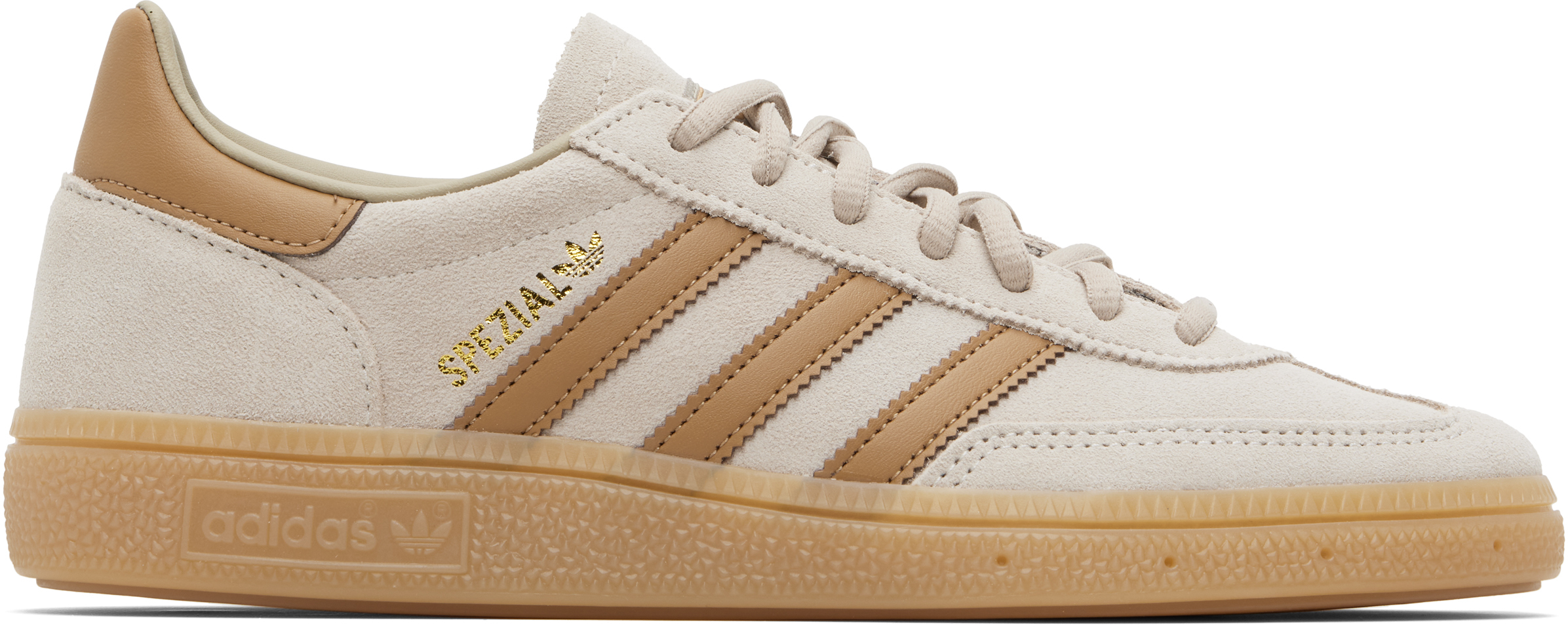 Beige Handball Spezial Sneakers by adidas Originals on Sale