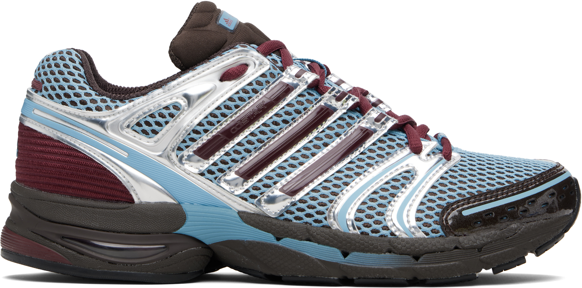 adidas Originals: Blue & Burgundy Adistar Control 5 Sneakers | SSENSE