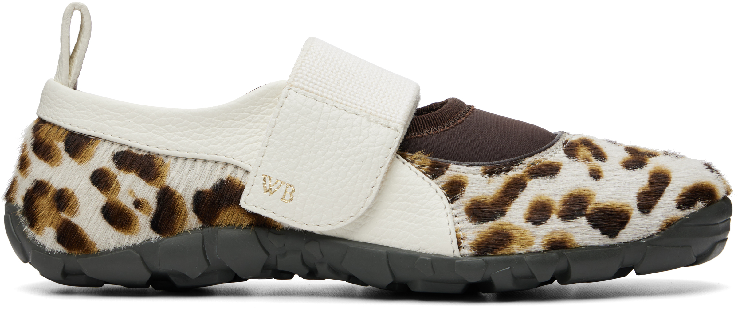 Beige & Brown Jewel Mary Jane Sneakers by Wales Bonner on Sale