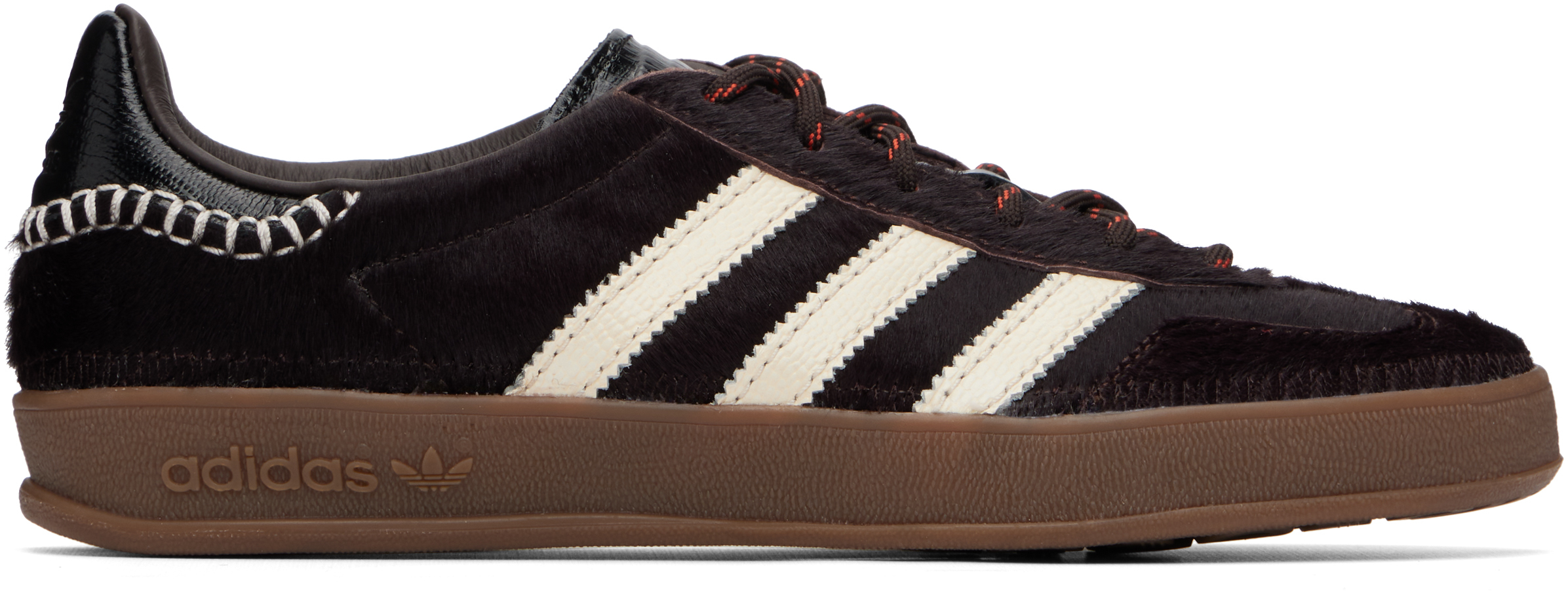 Wales Bonner: Black adidas Originals Edition Gazelle Pony Sneakers | SSENSE