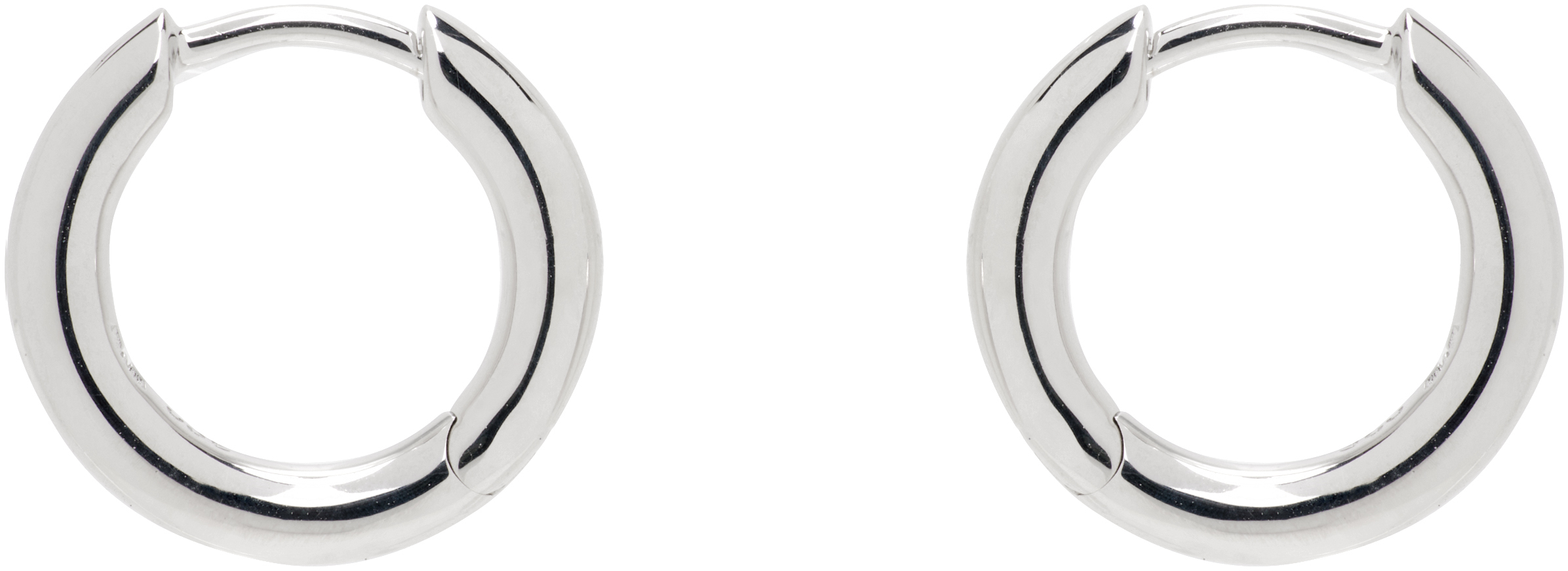 Tom Wood: Classic Hoop Small Earrings | SSENSE