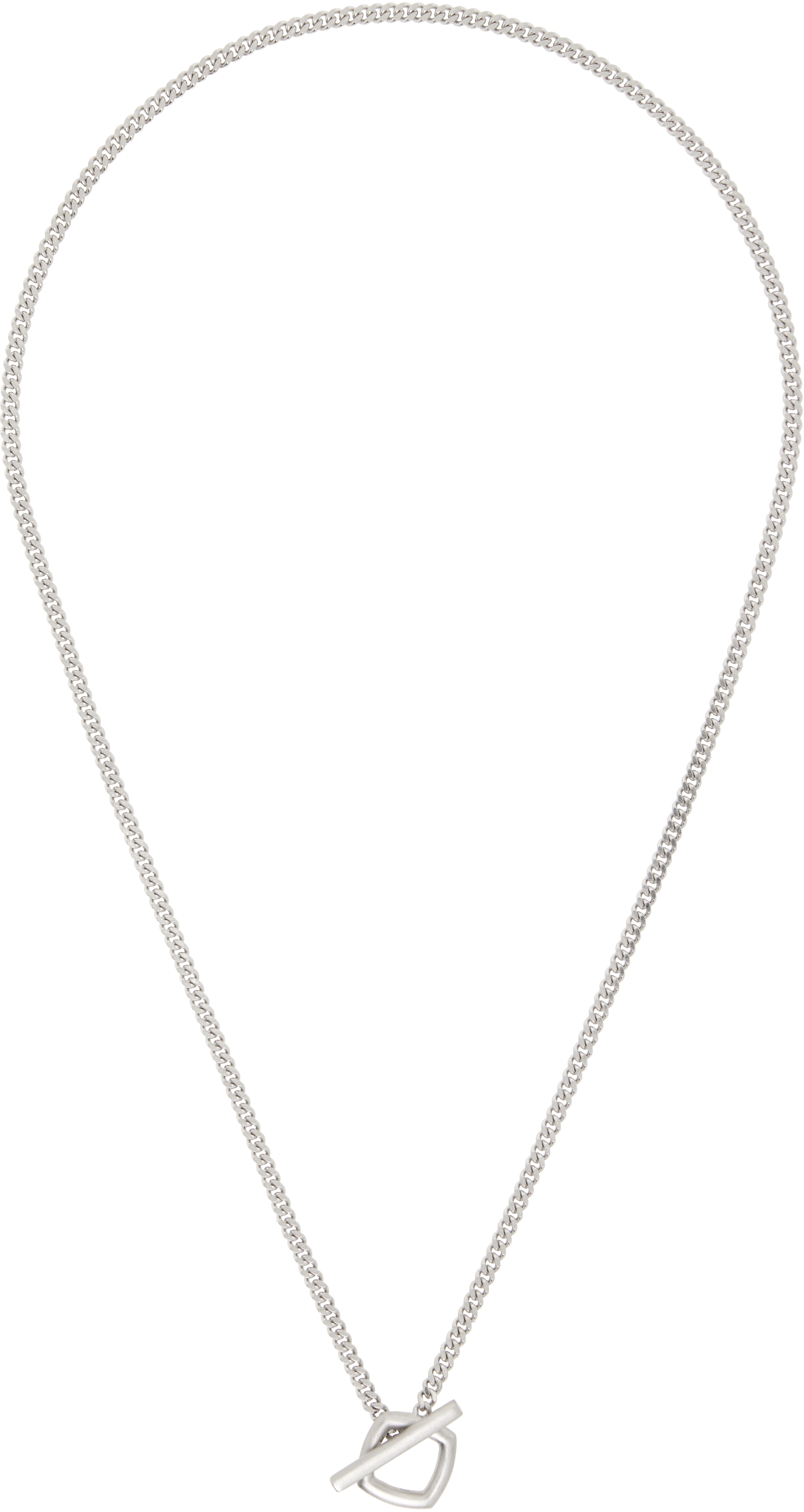 Tom Wood: Frame Pendant Satin Thick Necklace | SSENSE