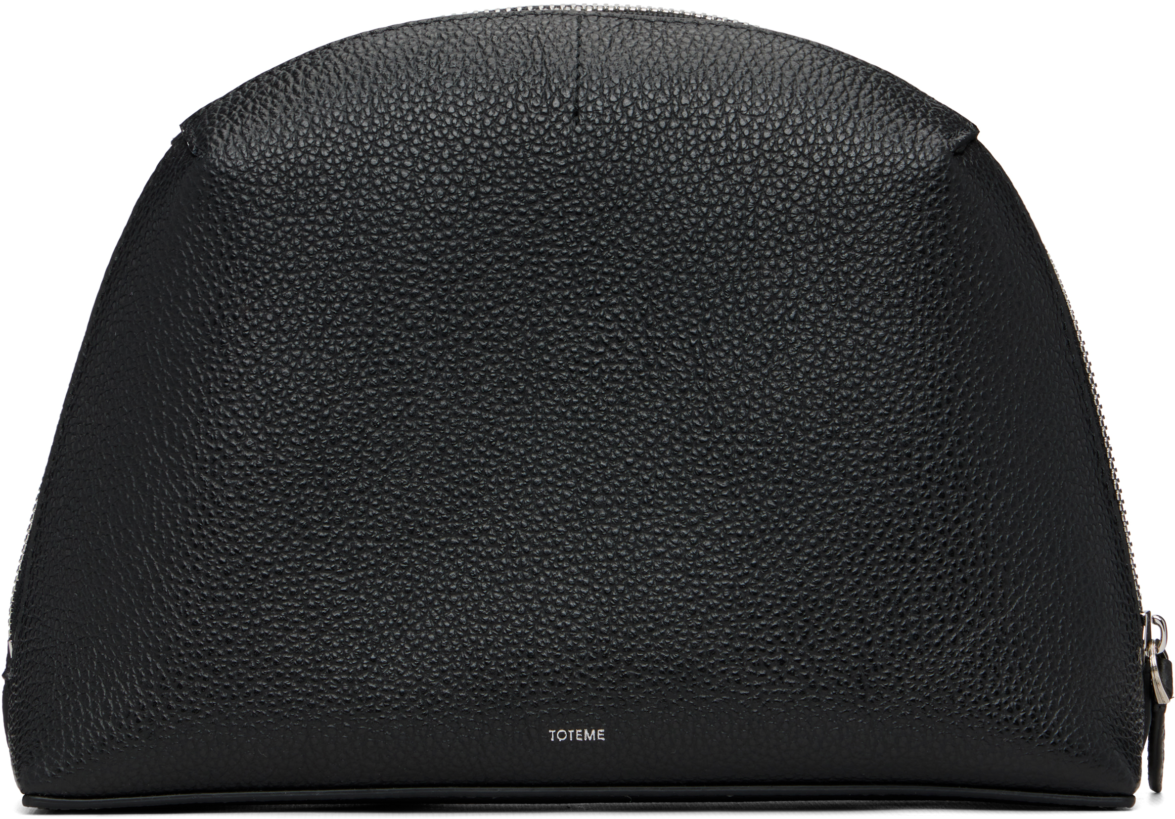 TOTEME Black Medium Grained-Leather Day Clutch