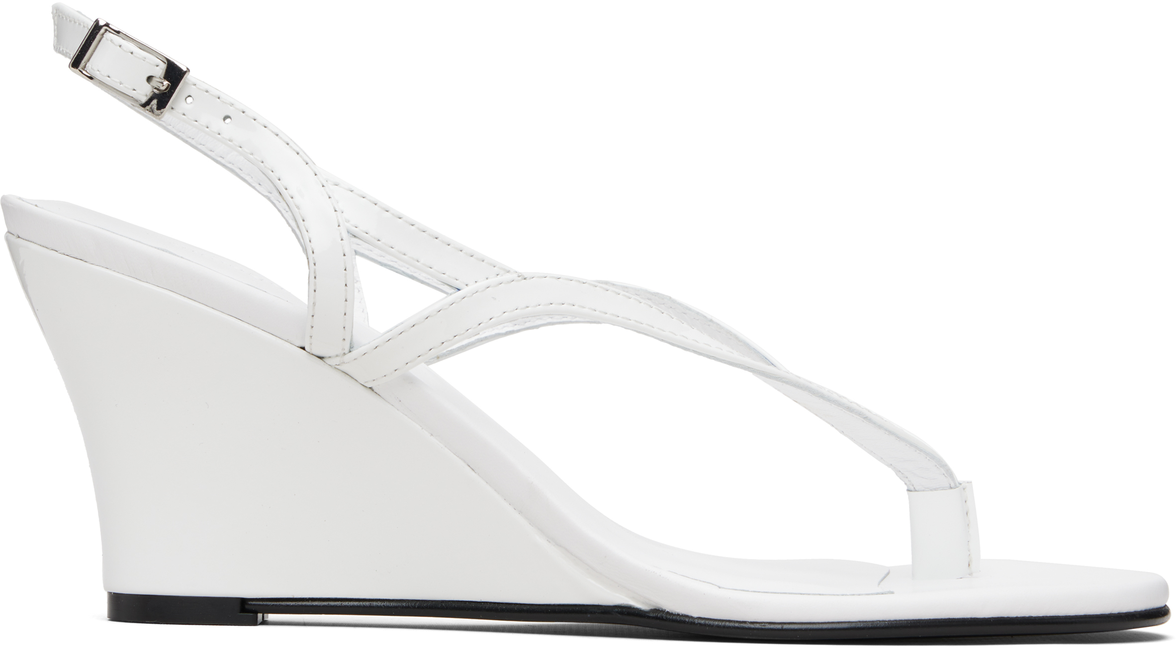 Gimaguas White Wedge Heeled Sandals