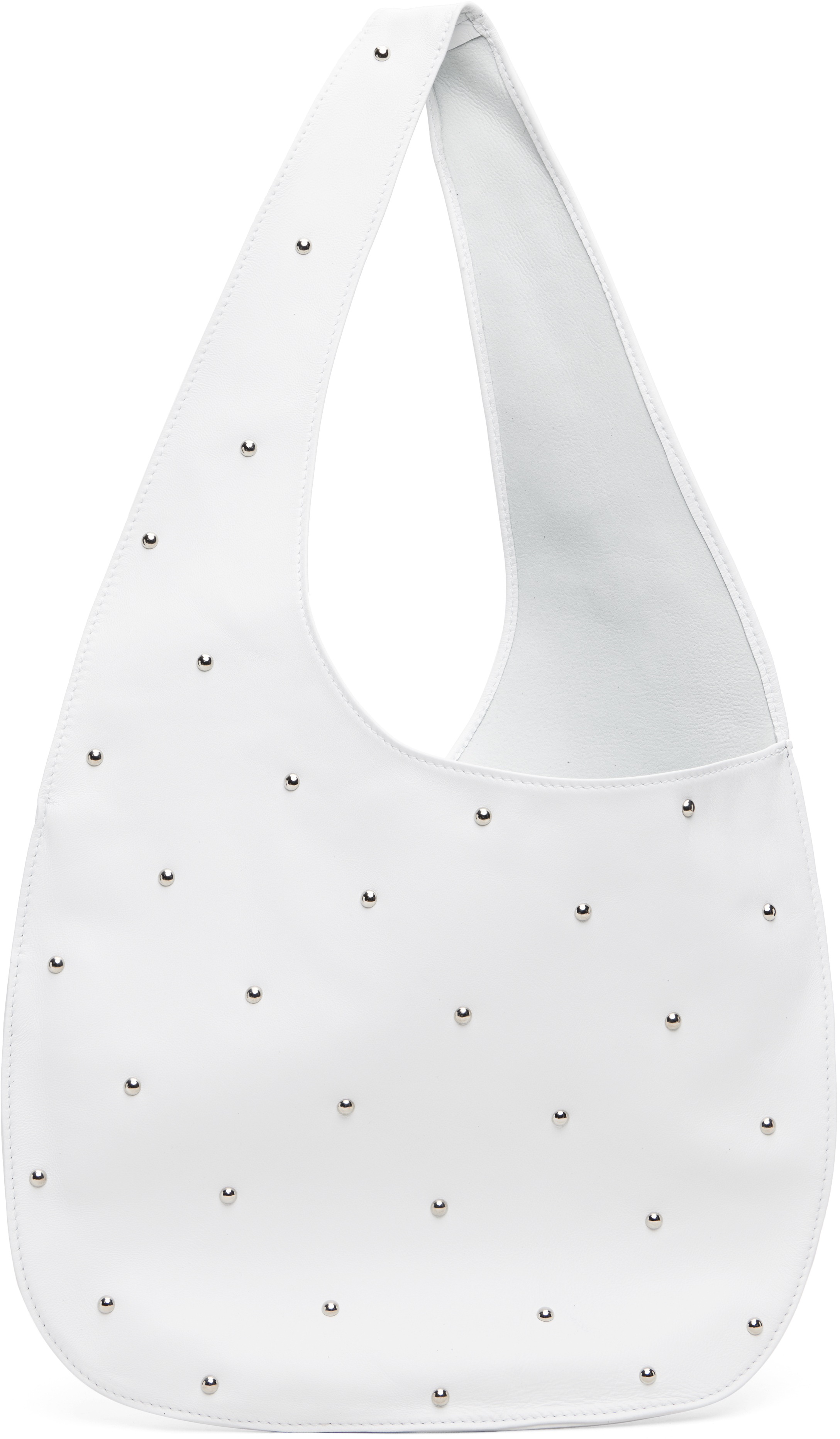 Maryam Nassir Zadeh White Lara Multi Stud Tote
