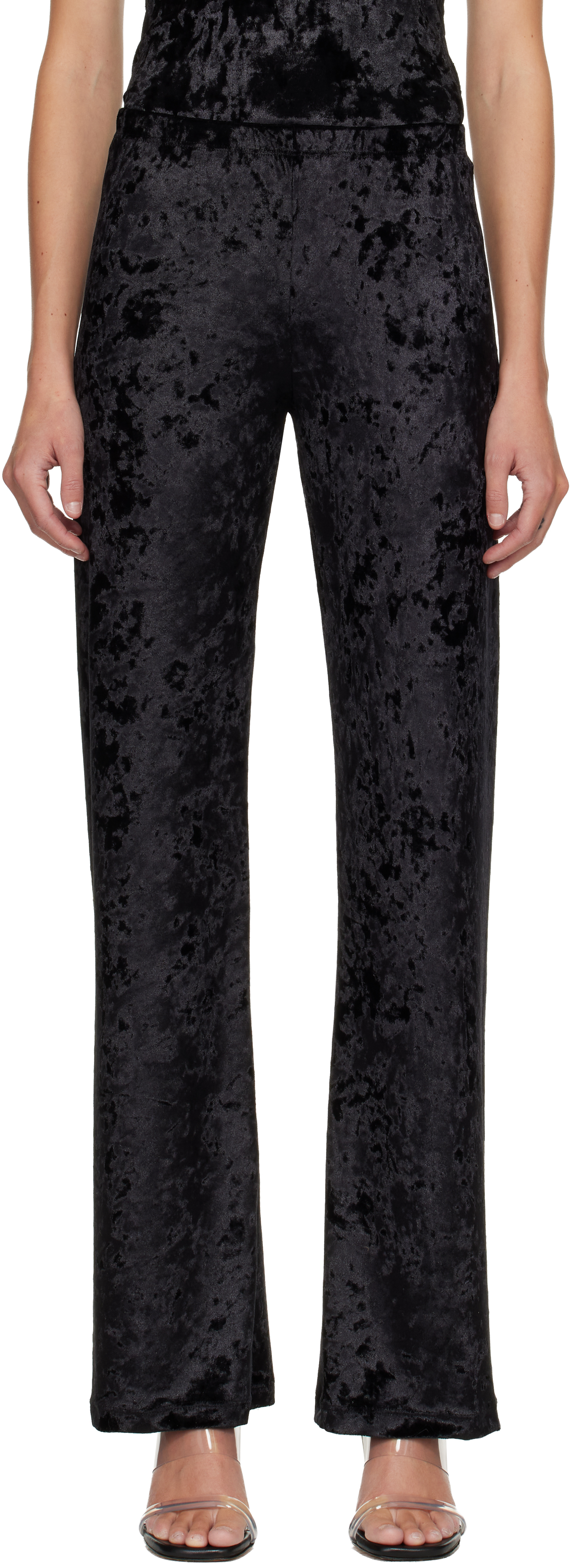 Maryam Nassir Zadeh: Black Dance Lounge Pants | SSENSE 대한민국
