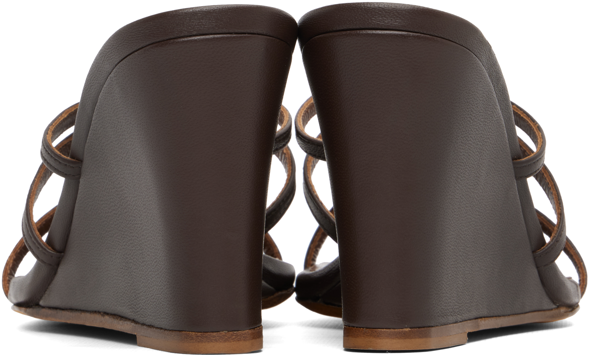 Maryam Nassir Zadeh Brown Opera Wedge Heeled Sandals In Brown