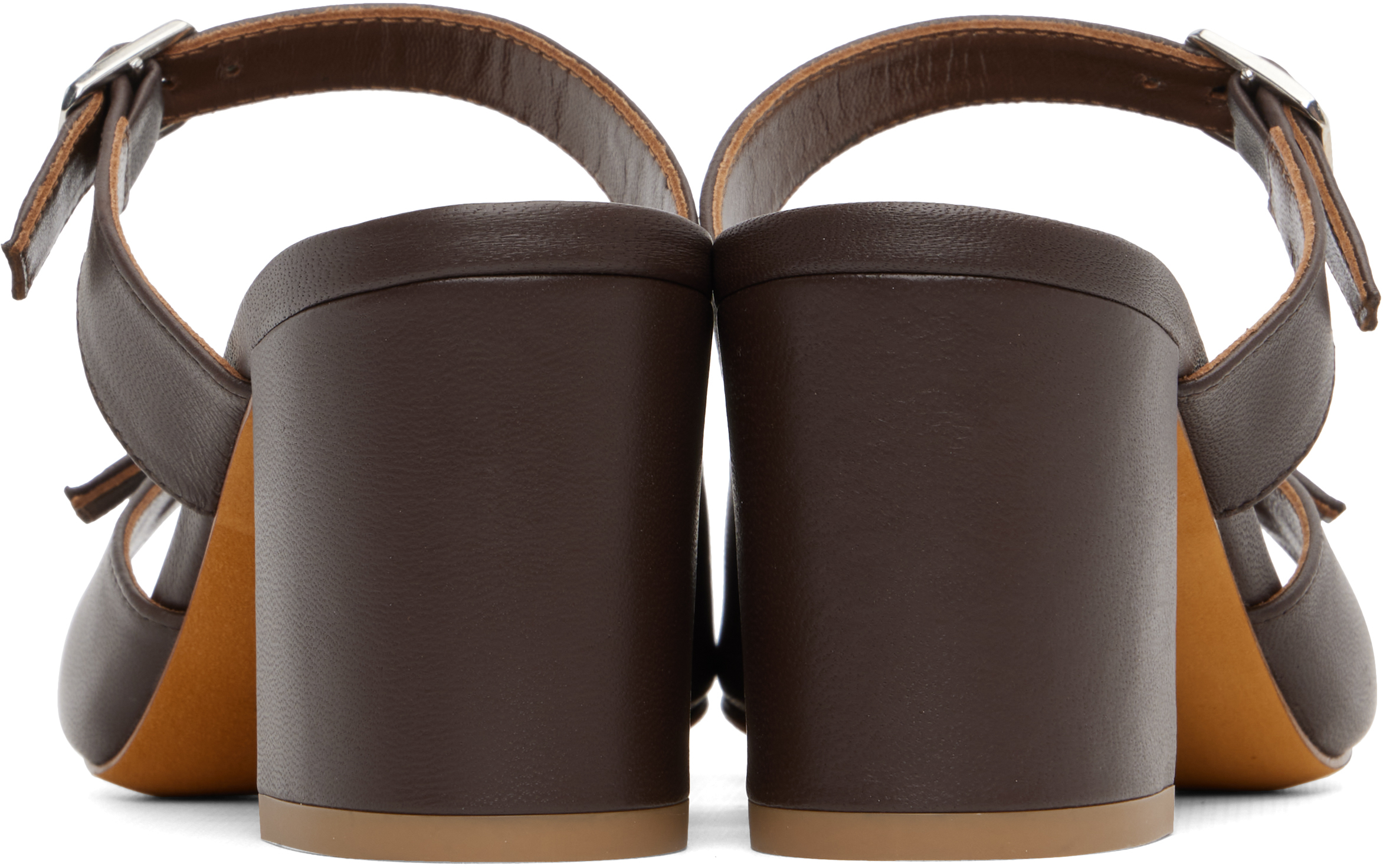 Maryam Nassir Zadeh Brown Una Heeled Sandals In Brown