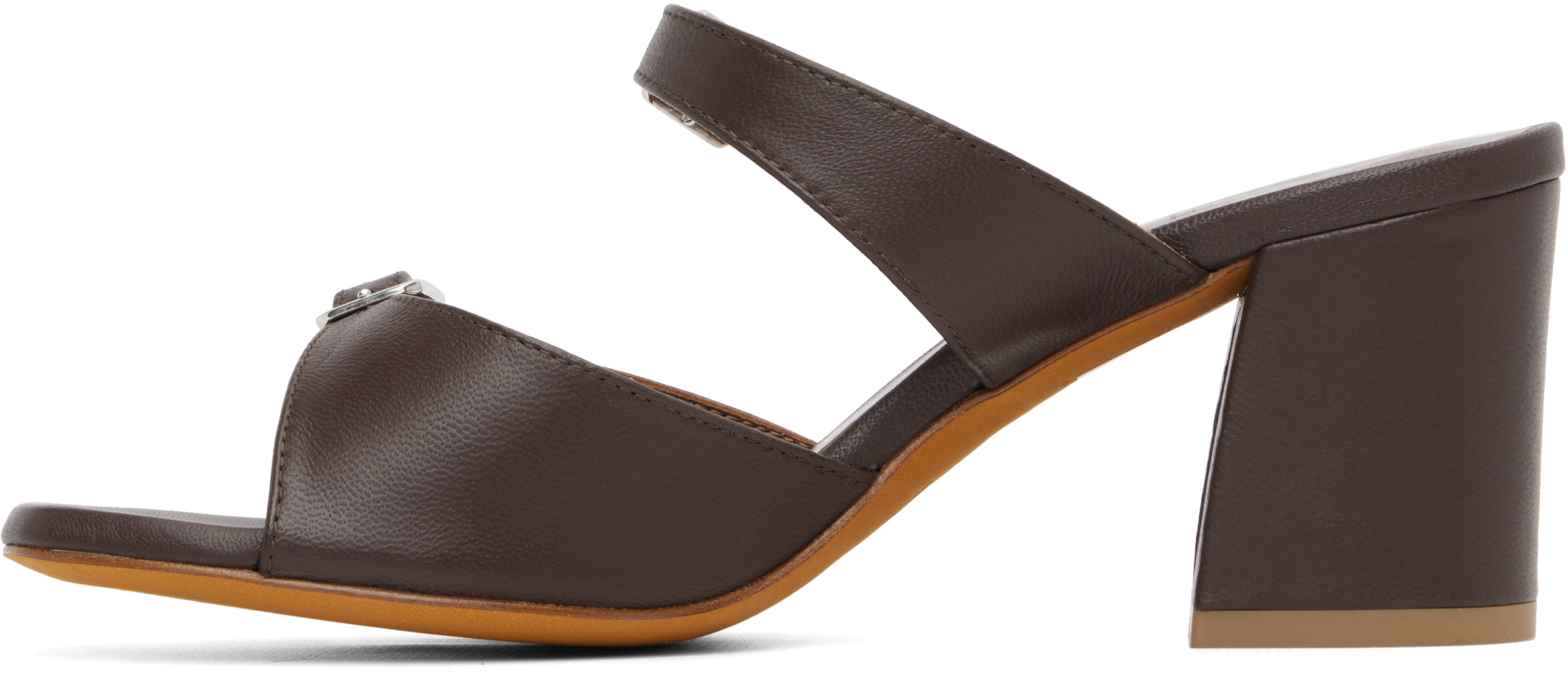 Maryam Nassir Zadeh Brown Una Heeled Sandals In Brown