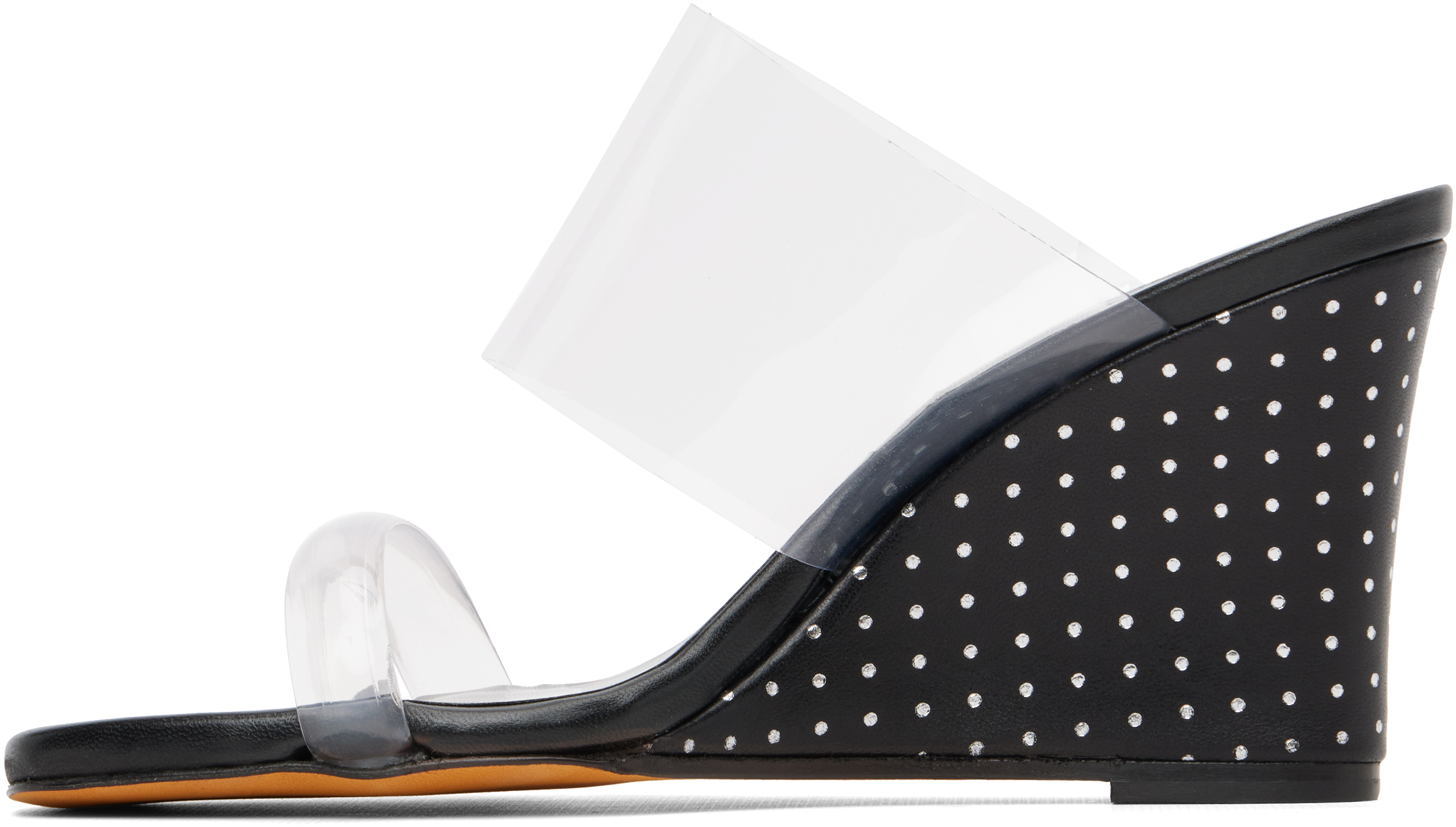 Maryam Nassir Zadeh Black Olympia Wedge Heeled Sandals In Black