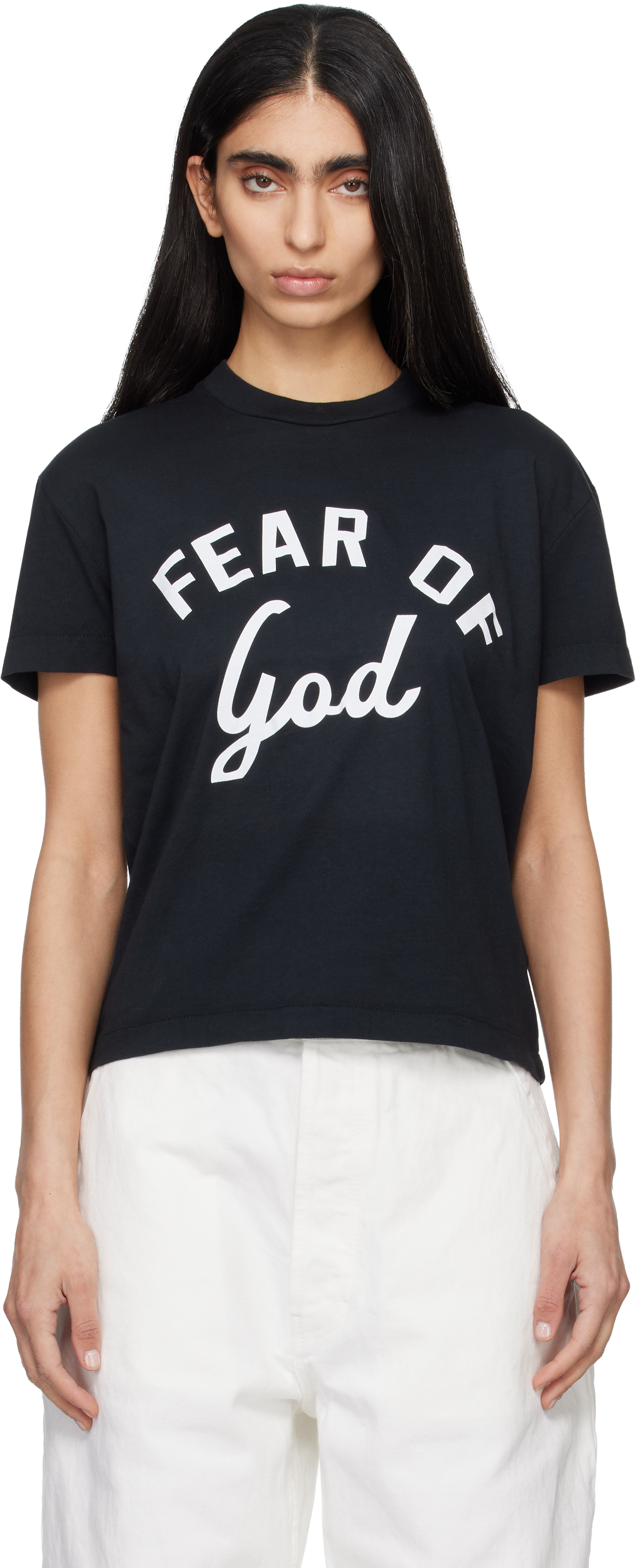 Fear of God: Black Varsity T-shirt | SSENSE Canada