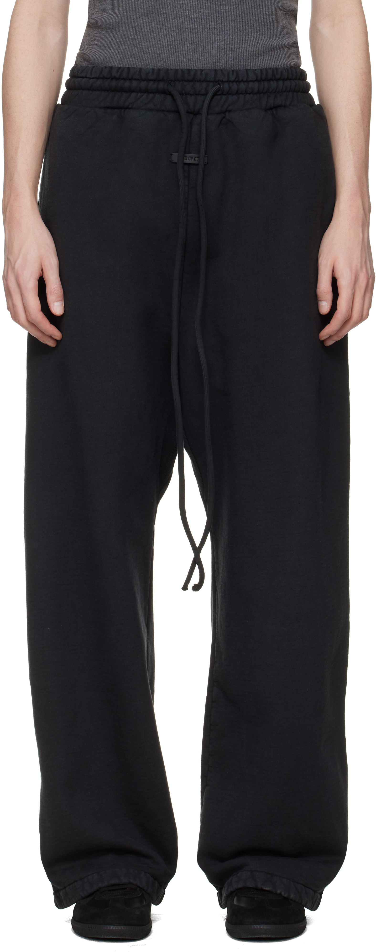 Fear of God Black Sunfaded Wide Leg Sweatpants
