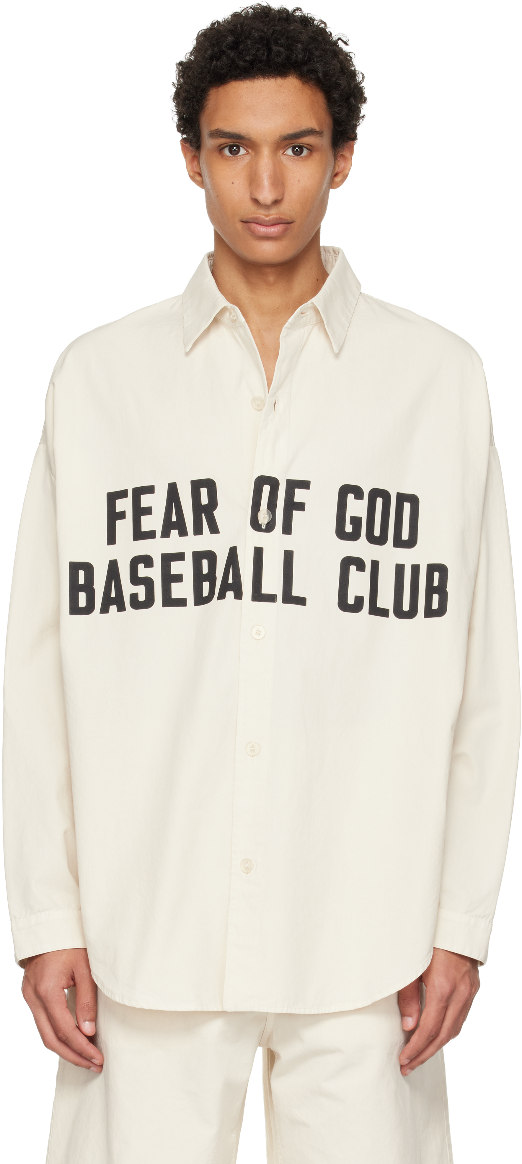 Fear of God: オフホワイト ガーメントダイ コットン リラックス